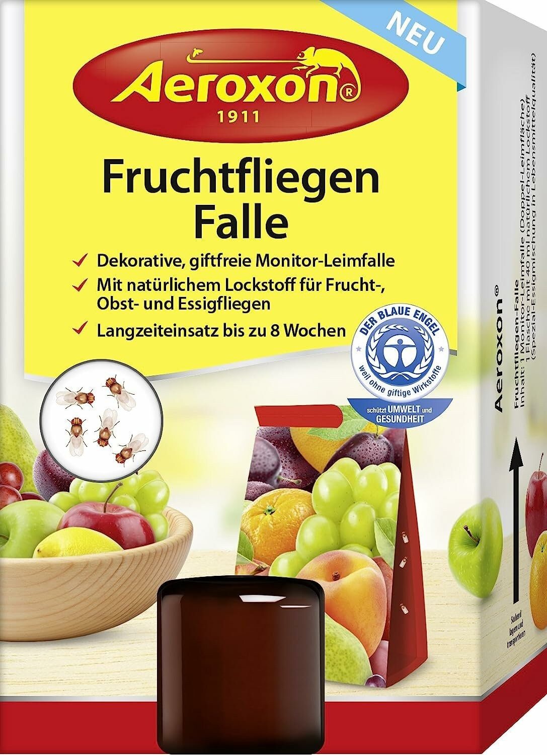 Aeroxon Klebefalle Aeroxon Fruchtfliegenfalle bunt