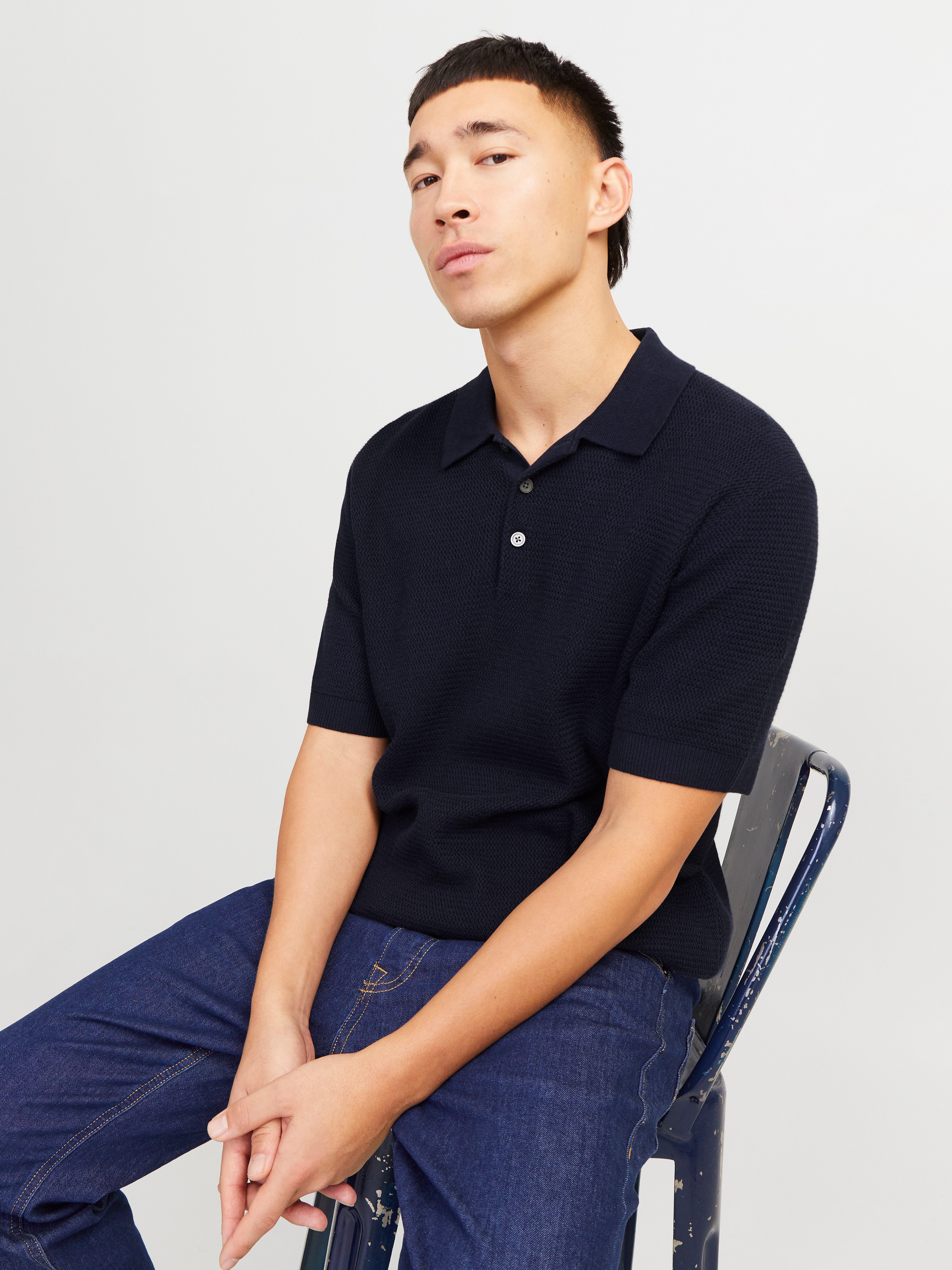 Jack & Jones Polokragenpullover JPRCCCOOPER KNIT günstig online kaufen