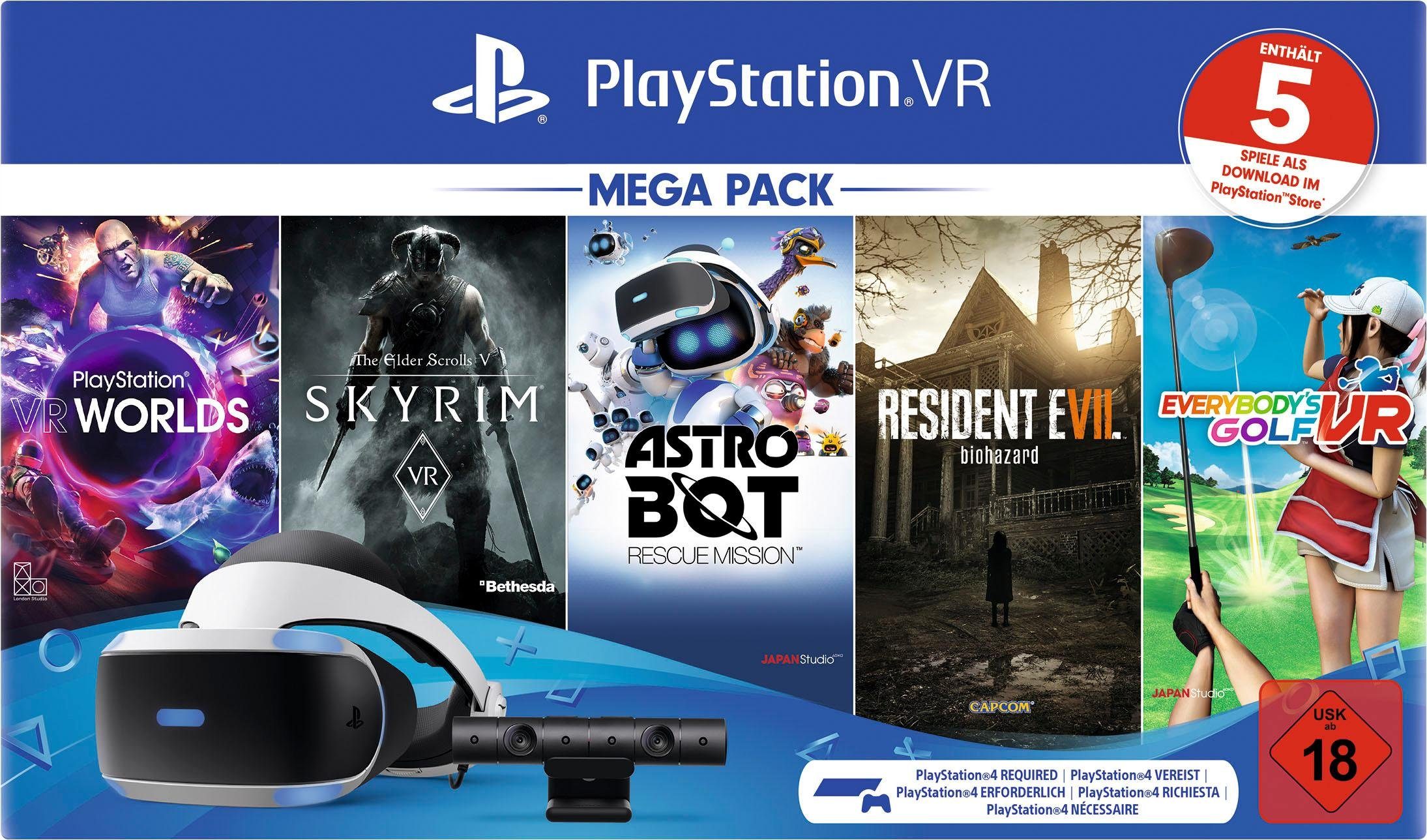 PlayStation 4 »VR Mega Pack 2« Virtual-Reality-Brille (OLED, inkl. Kamera  und 5 Spiele (Voucher 2.0) online kaufen | OTTO