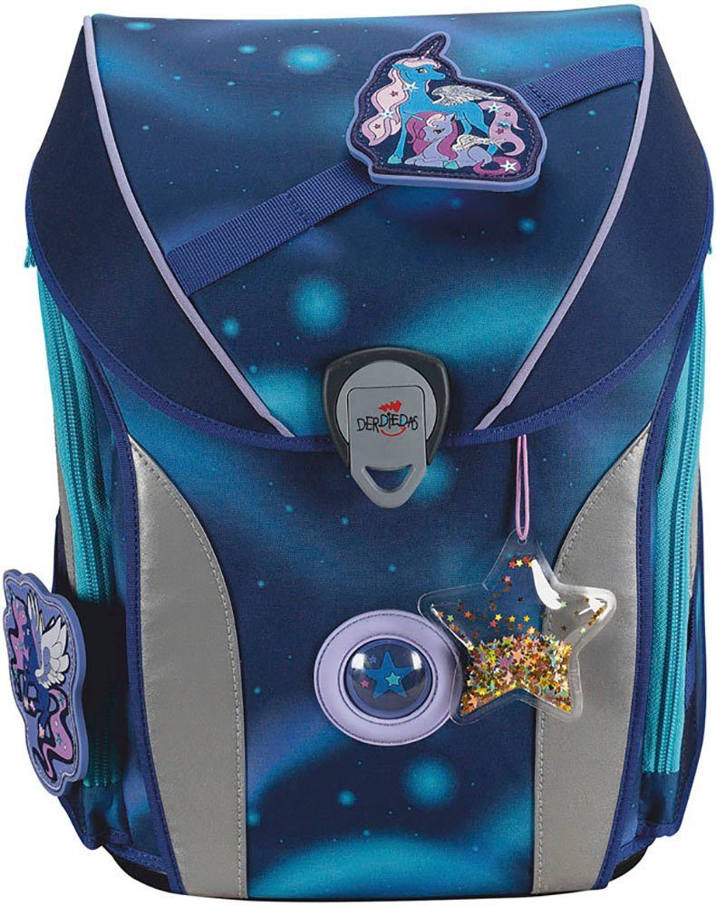 DerDieDas® Schulranzen ErgoFlex MAX, Luna (Set, 5-tlg), enthält recyceltes Material