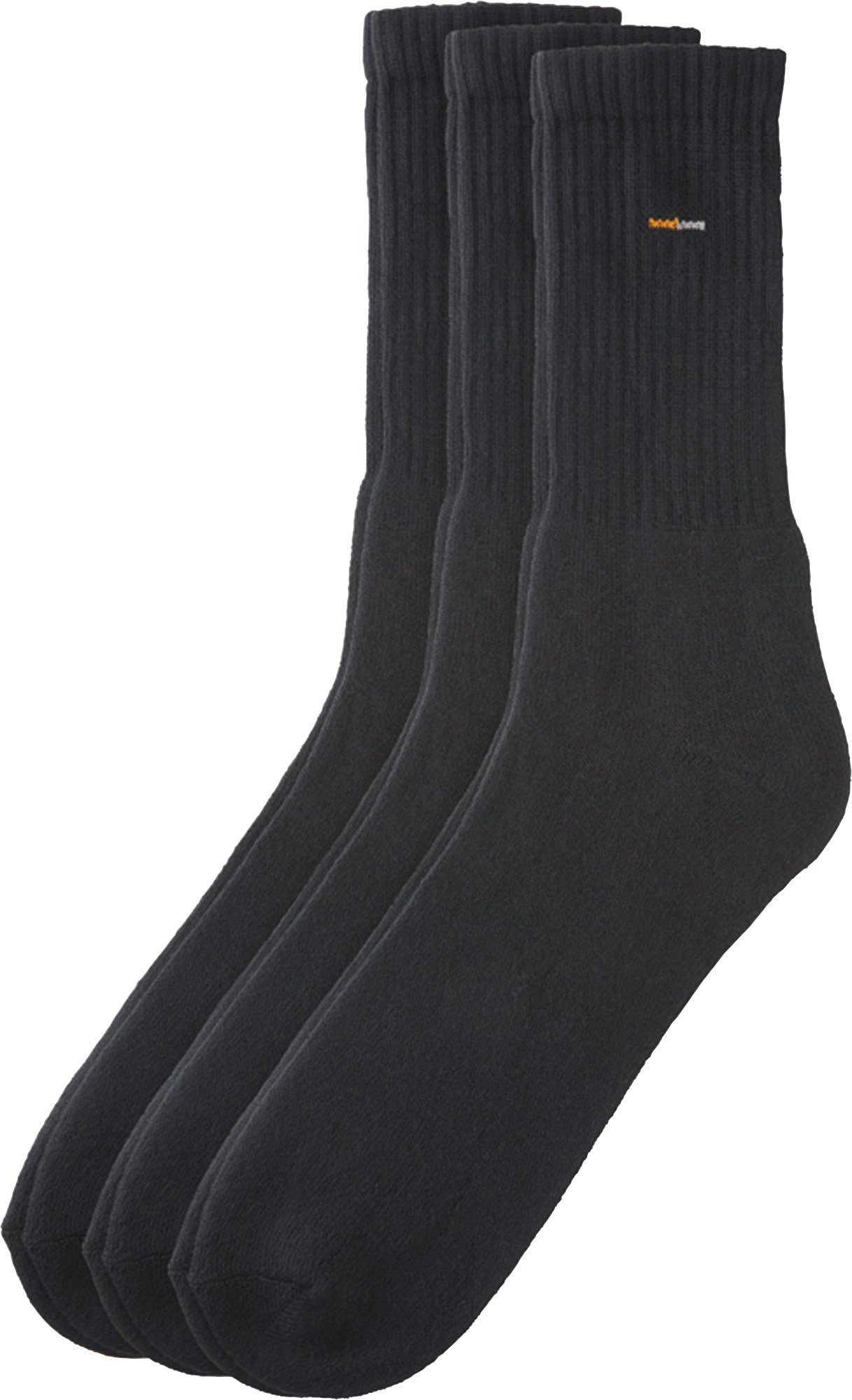 Socken Uni Paar schwarz Unisex-Sportsocken Camano 3
