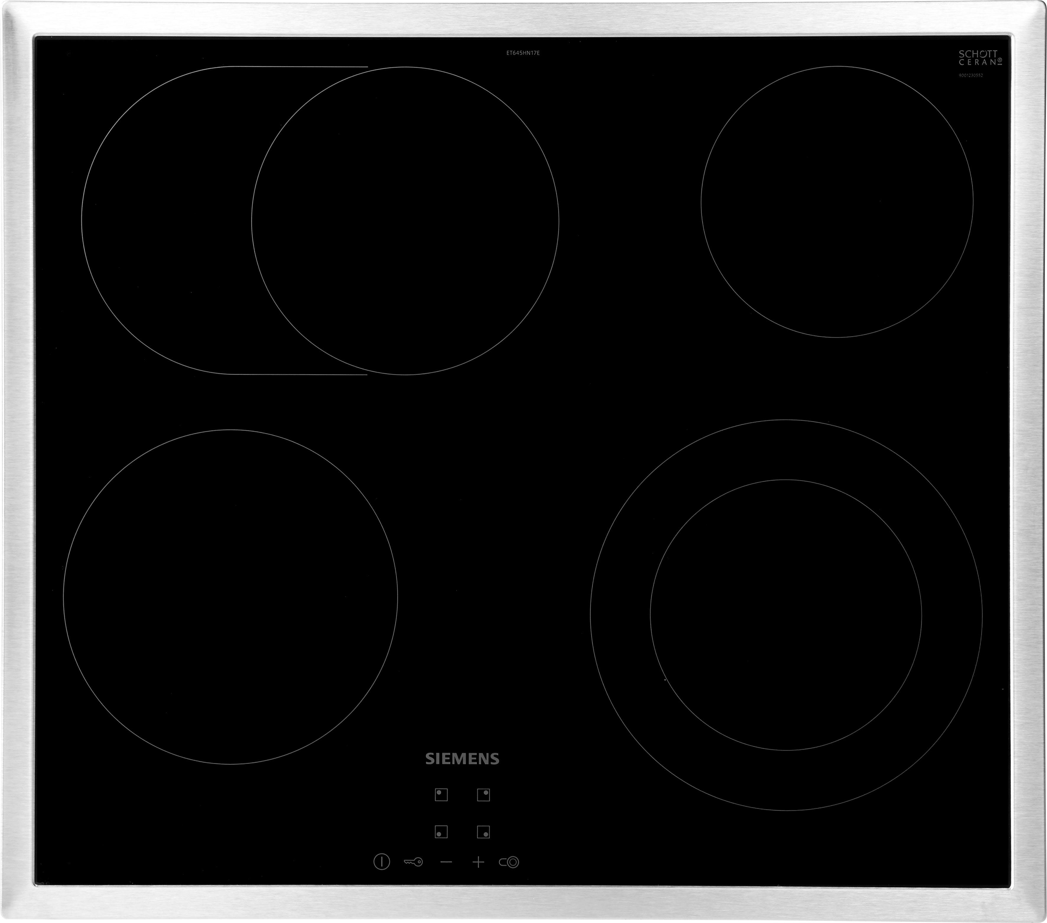 SIEMENS Elektro-Kochfeld iQ300 ET645HN17E, touchControl Funktion für eine einfache & innovative Bedienung