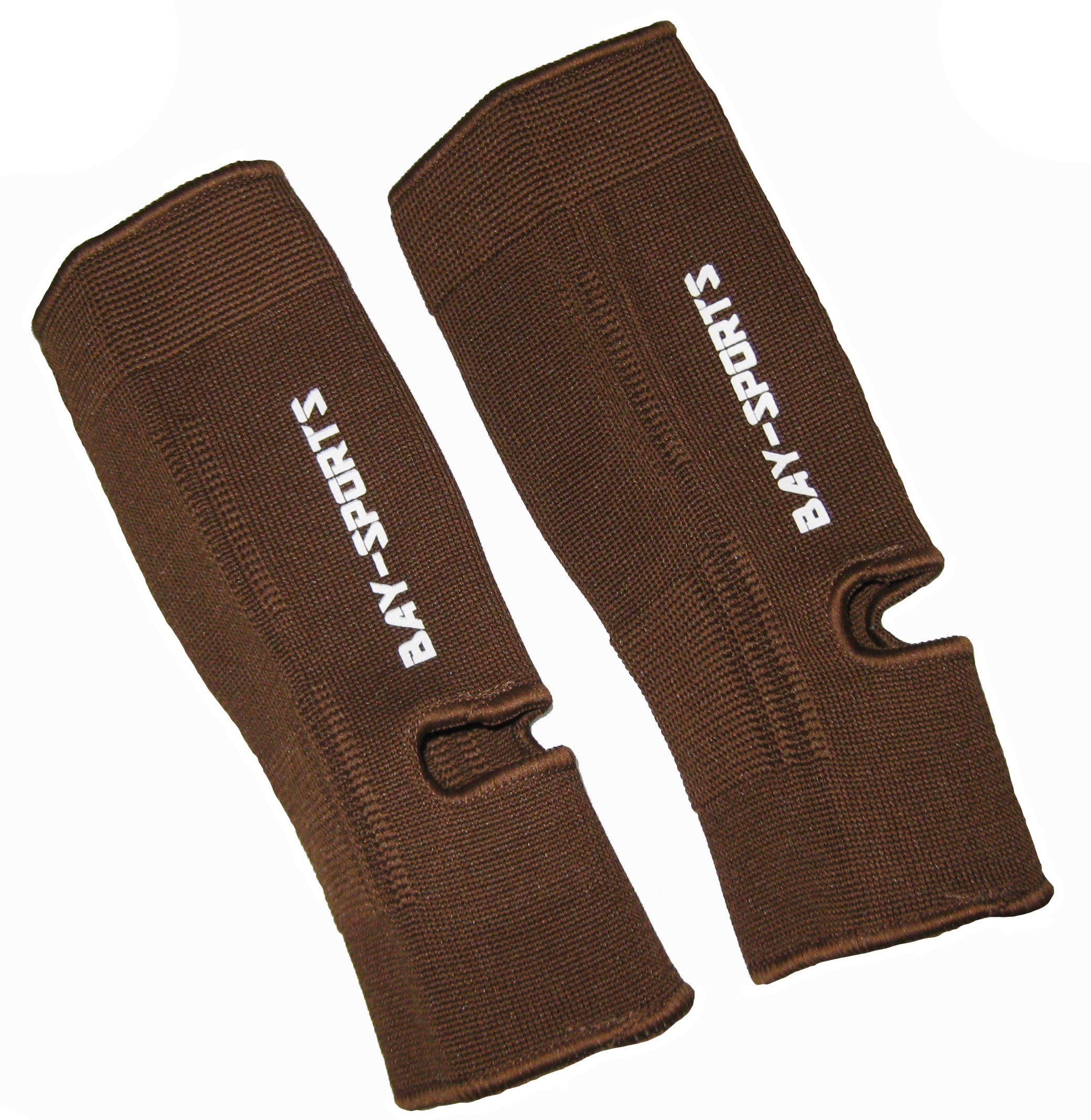 BAY-Sports Fußbandage Uni Knöchelbandage Fußgelenkbandage Sprunggelenk Uni braun, werden