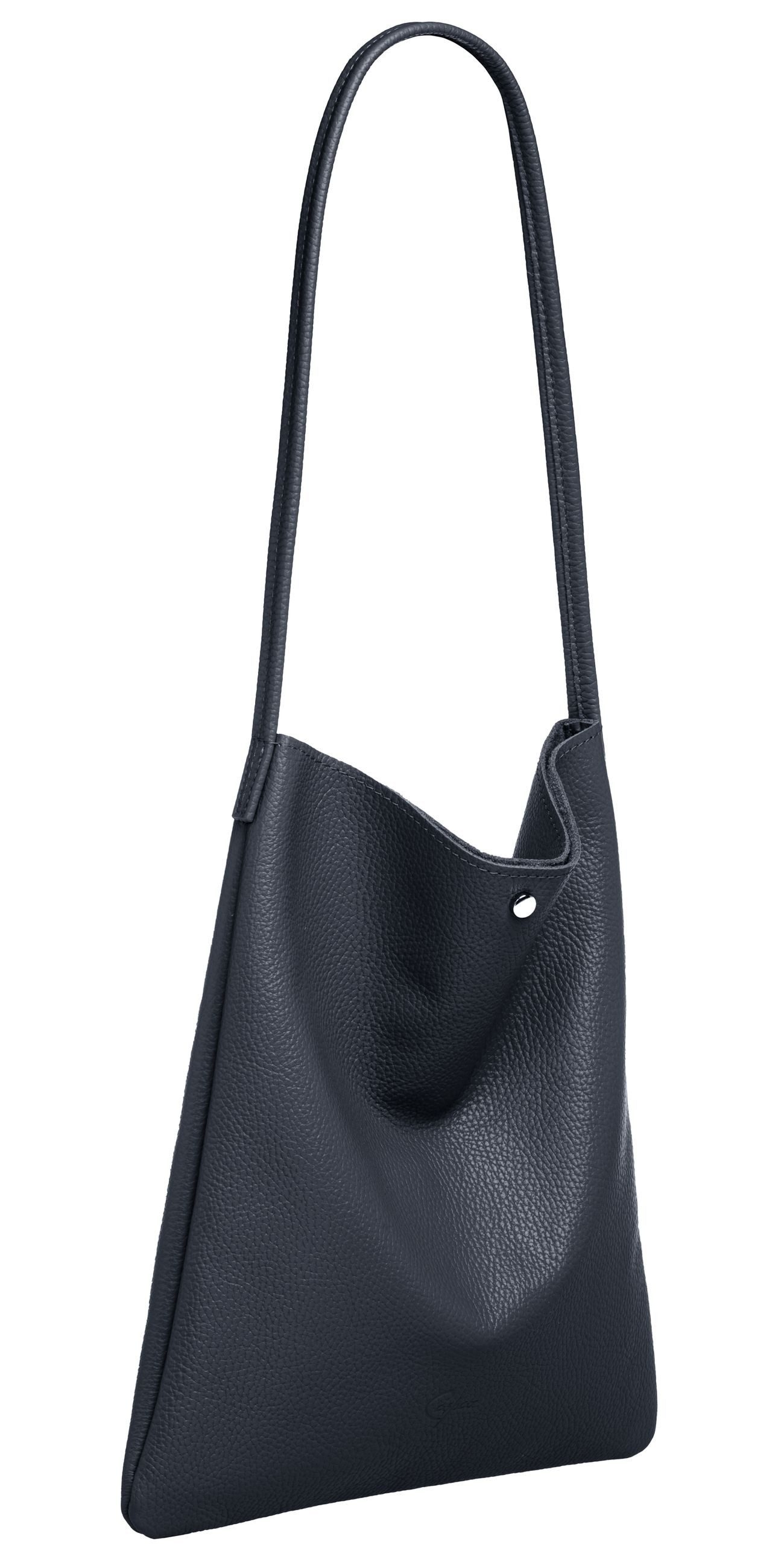 Schultertasche Mittelgroßer Leder Shopper Damen Tasche - CLASSIC LINE - Modell No.822