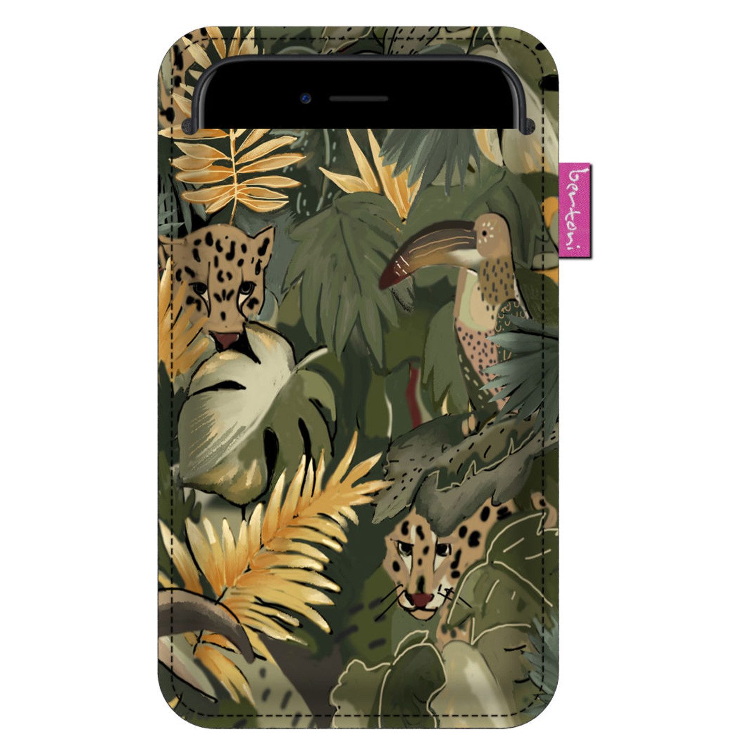 Bertoni Handyhülle 6,3″ – 6,8″, Smartphone-Tasche XXL Filz