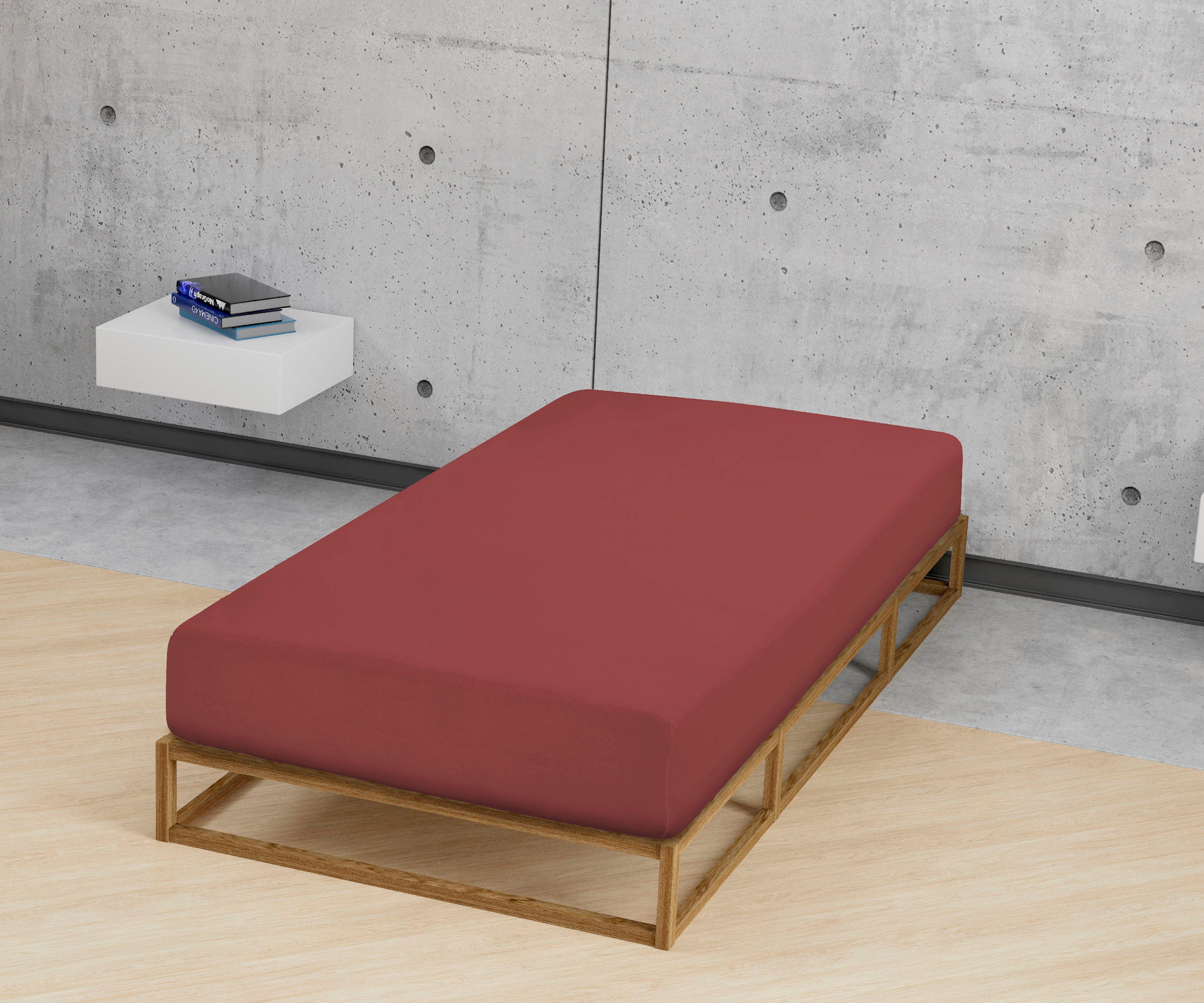 Biberna Spannbettlaken Biber in Gr. 90x200, 140x200 oder 180x200 cm, Biber, günstig online kaufen