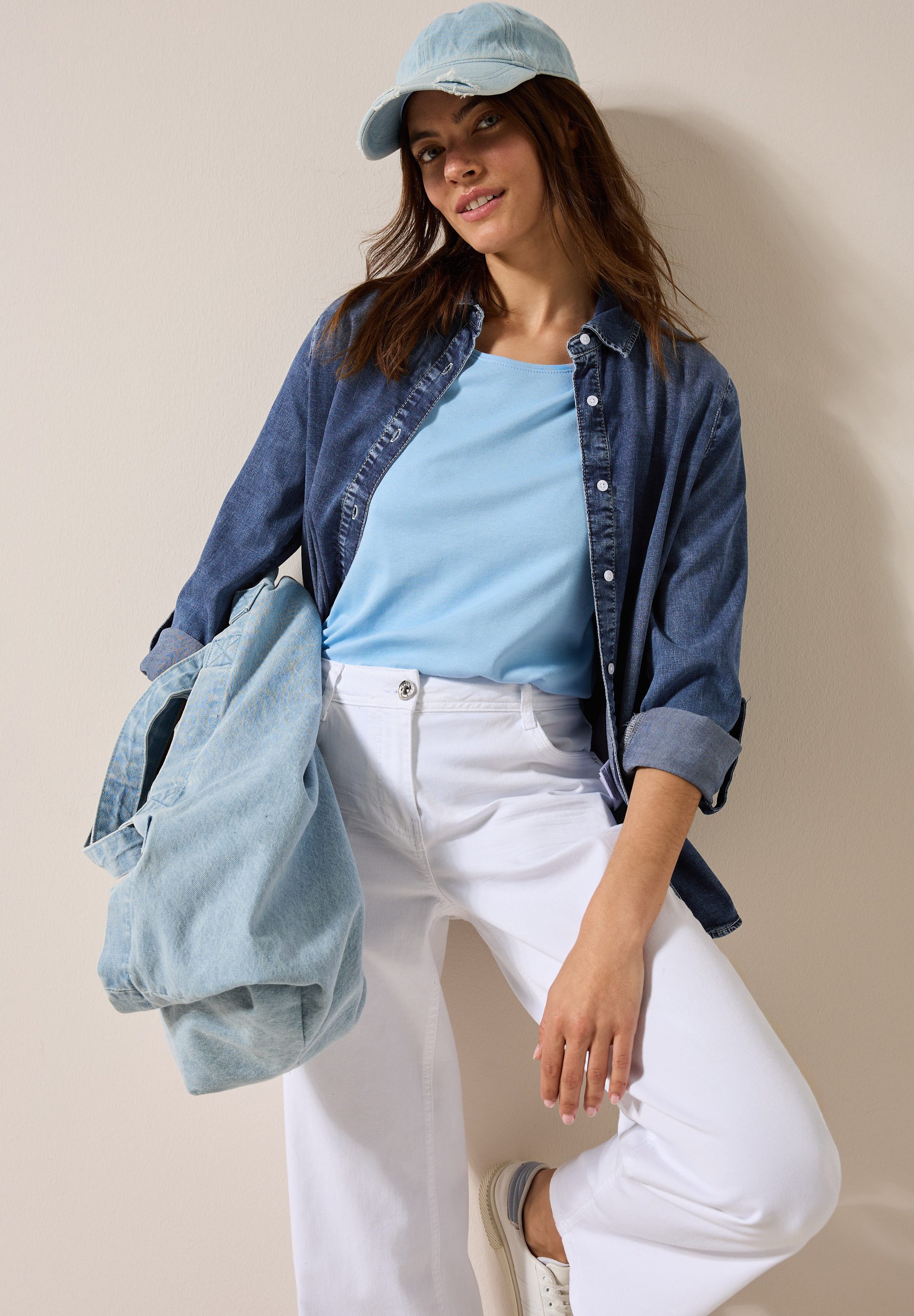 Jeansbluse