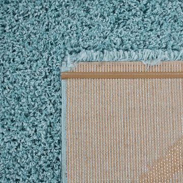 Hochflor-Teppich Kalmar 441, Paco Home, rund, Höhe: 40 mm, Scandi Design, Rauten Muster, weich & kuschelig