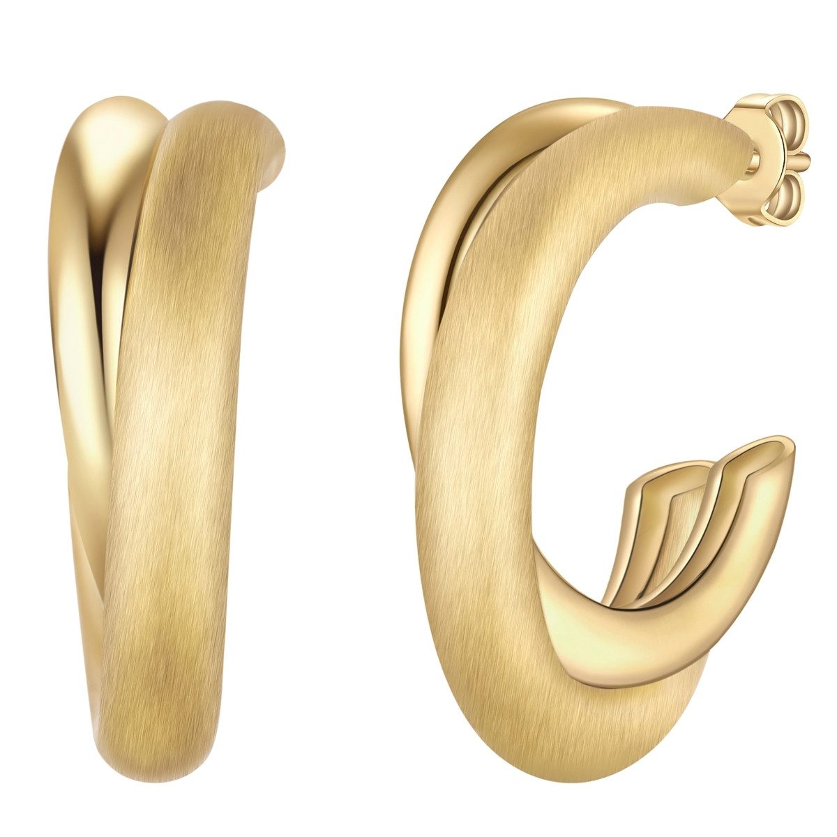 Paar Creolen gelbgold