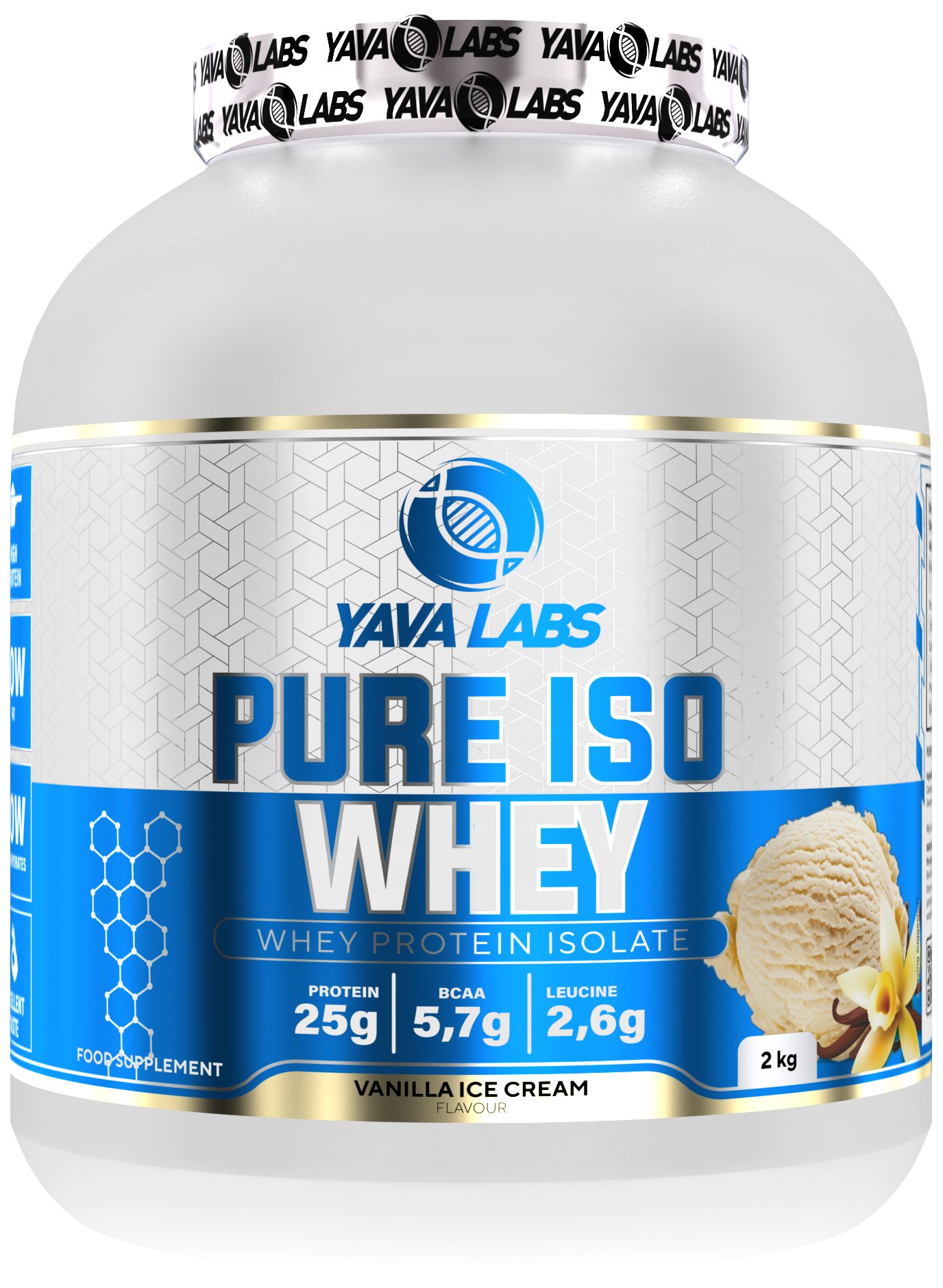 YAVA LABS® Pure ISO WHEY 2kg Pulver