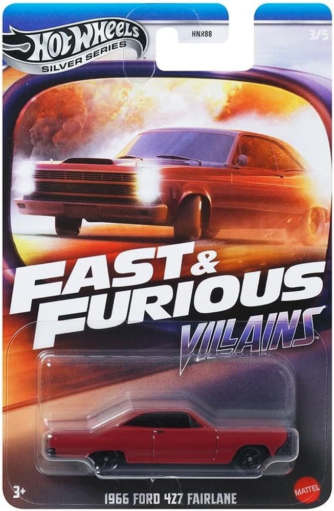 Mattel® Spielzeug-Auto Mattel HNR88; JBY36 - Hot Wheels Fast & Furious 1966 FORD FAIRLANE