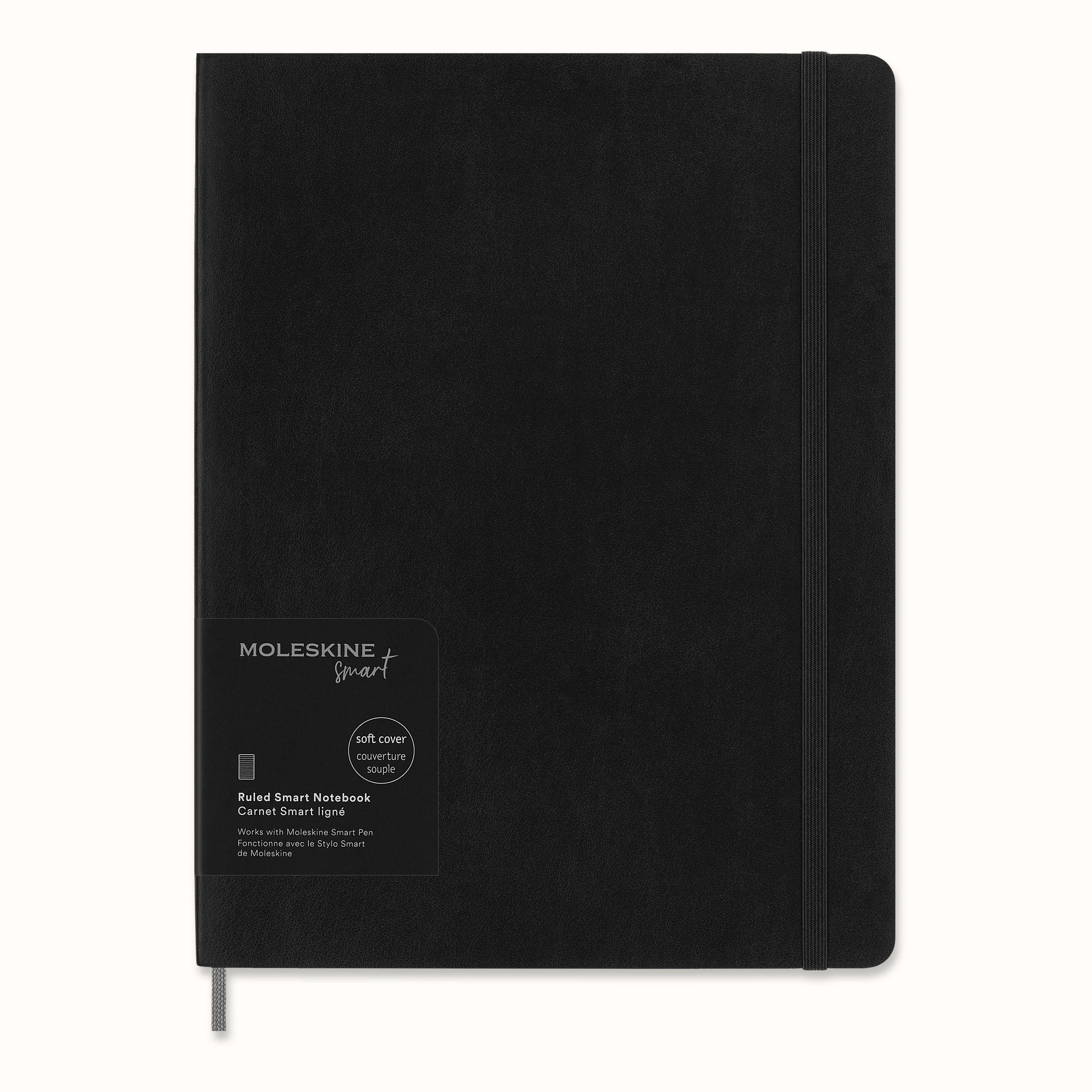 Notizbuch Moleskine Smart Notizbücher, XL 19X25, Schwarz
