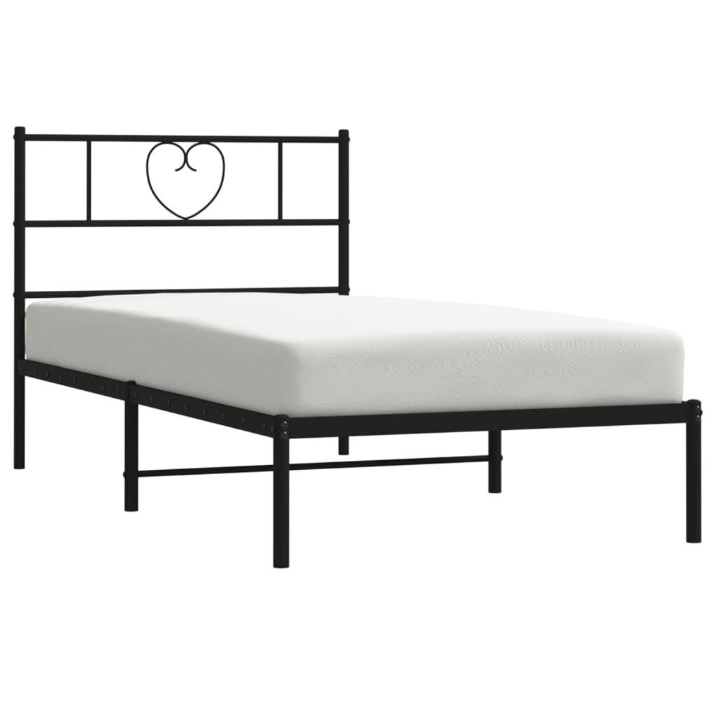 vidaXL Bett Bettgestell mit Kopfteil Metall günstig online kaufen