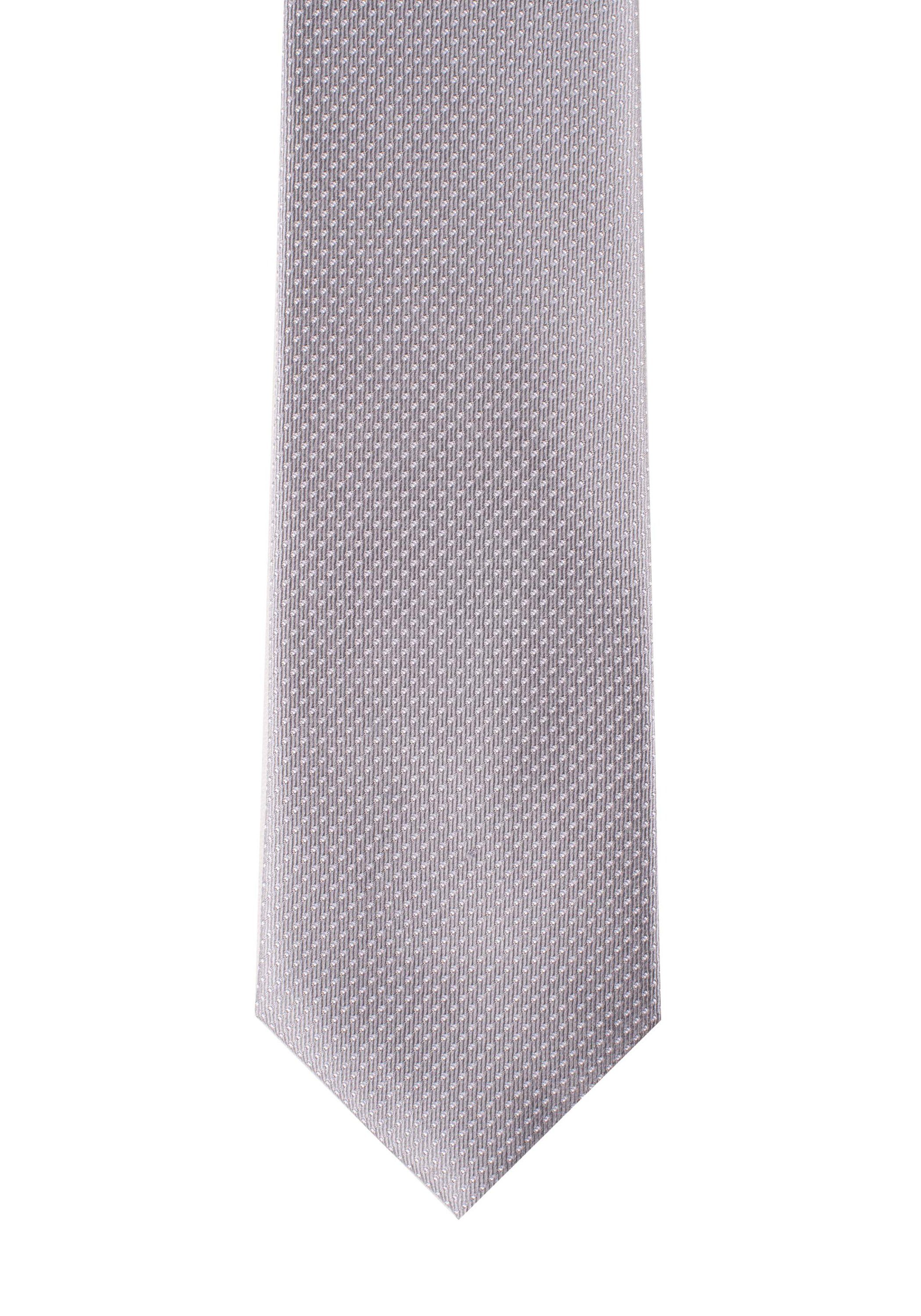 Roy Robson Krawatte aus 100% Seide - mit feiner Musterung SILVER/PATTERN
