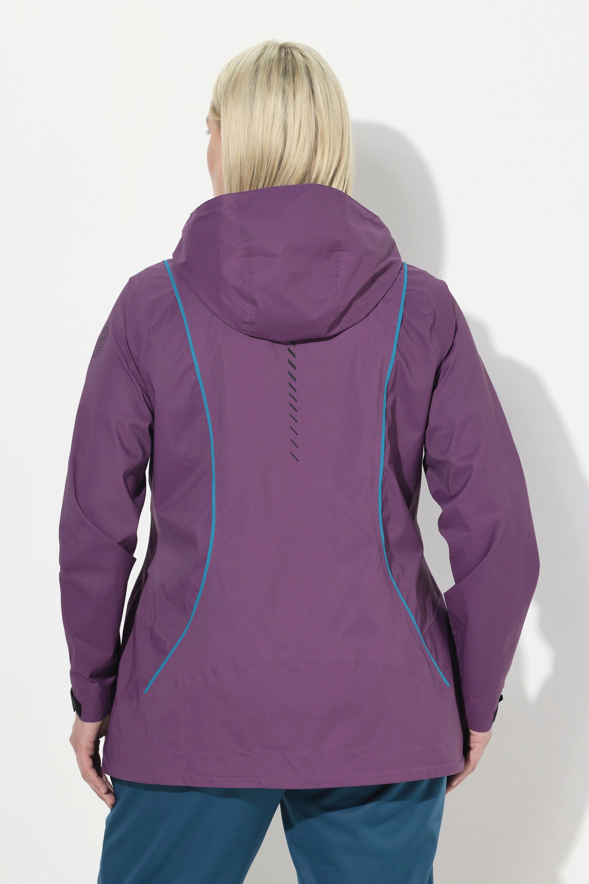 Ulla Popken Funktionsjacke Funktionsjacke wasserdicht 2-Wege-Zipper Reflektor – Bild 3 von 4