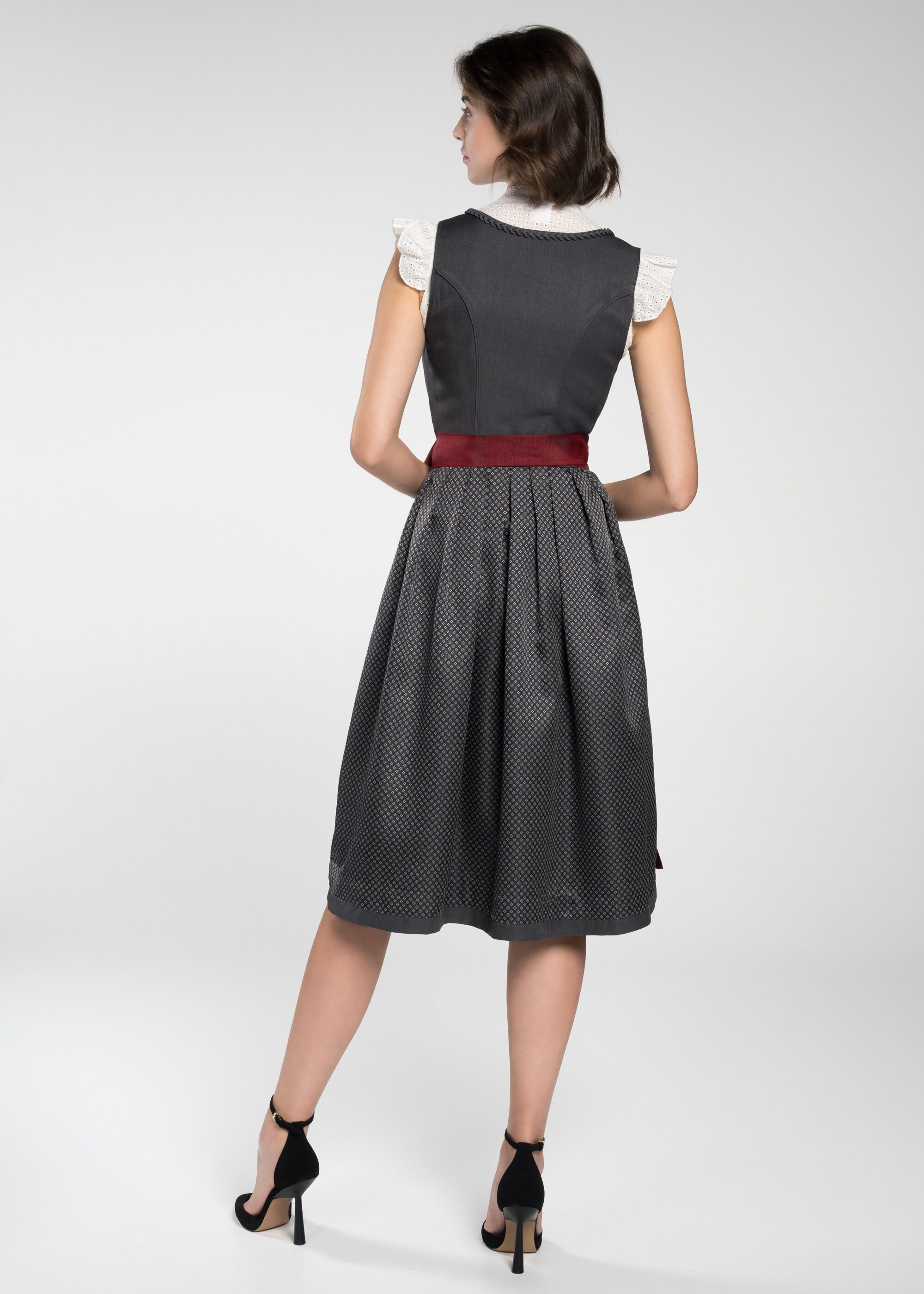 Spieth & Wensky Dirndl FCB-Garz-Dirndl 70cm (1-tlg) in Vereinsfarben und vielen Details