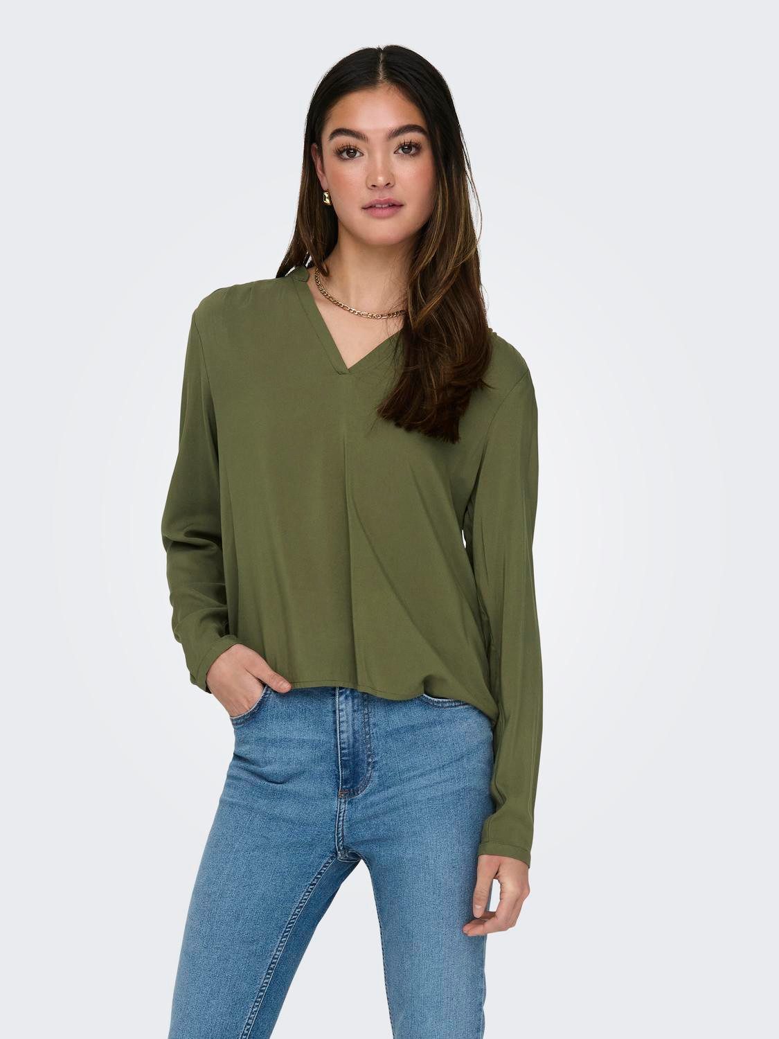 ONLY Blusenshirt ONLNOVA LIFE VIS L/S günstig online kaufen