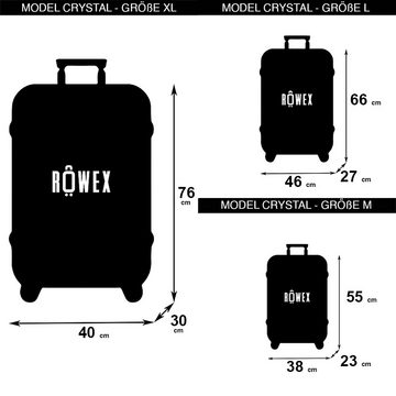 Rowex Kofferset Kofferset (3-teilig) mit TSA-Zahlenschloss, Hartschale & 4 Rollen
