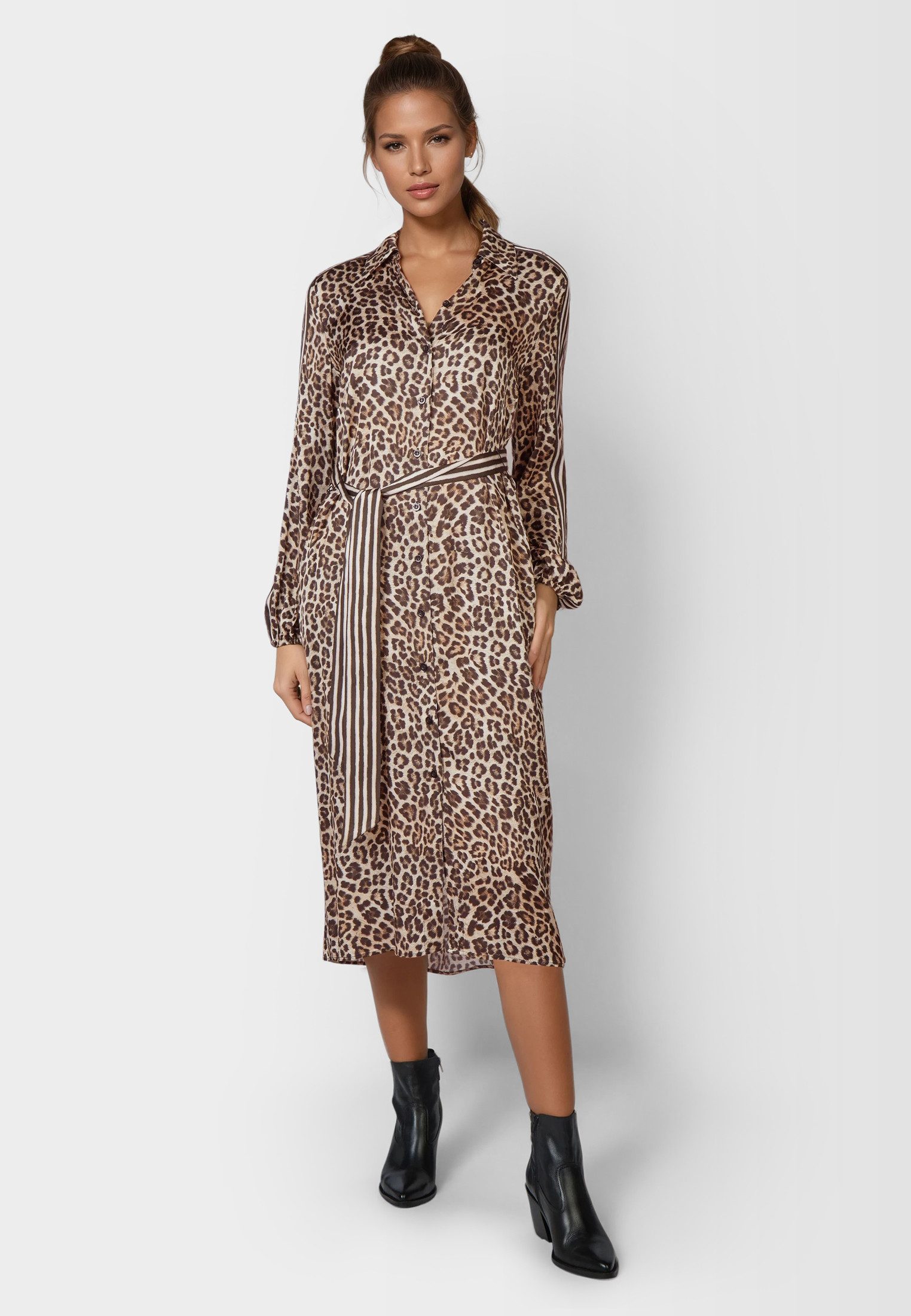 MARC AUREL Druckkleid mit Leoprint und günstig online kaufen