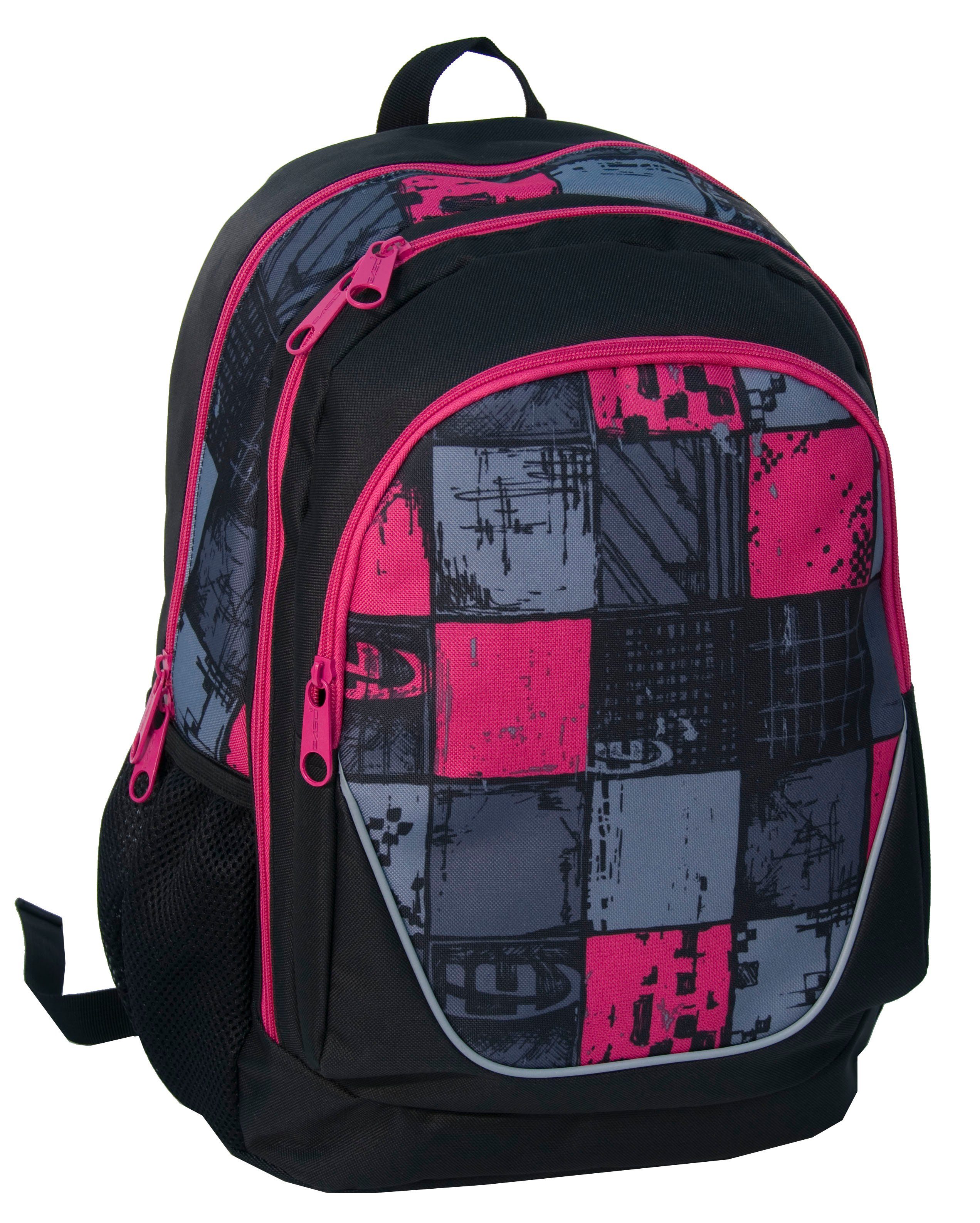 PASO Schulrucksack kariert