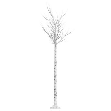 vidaXL Künstlicher Weihnachtsbaum Weihnachtsbaum 200 LEDs 2,2 m Kaltweiß Weide Indoor Outdoor