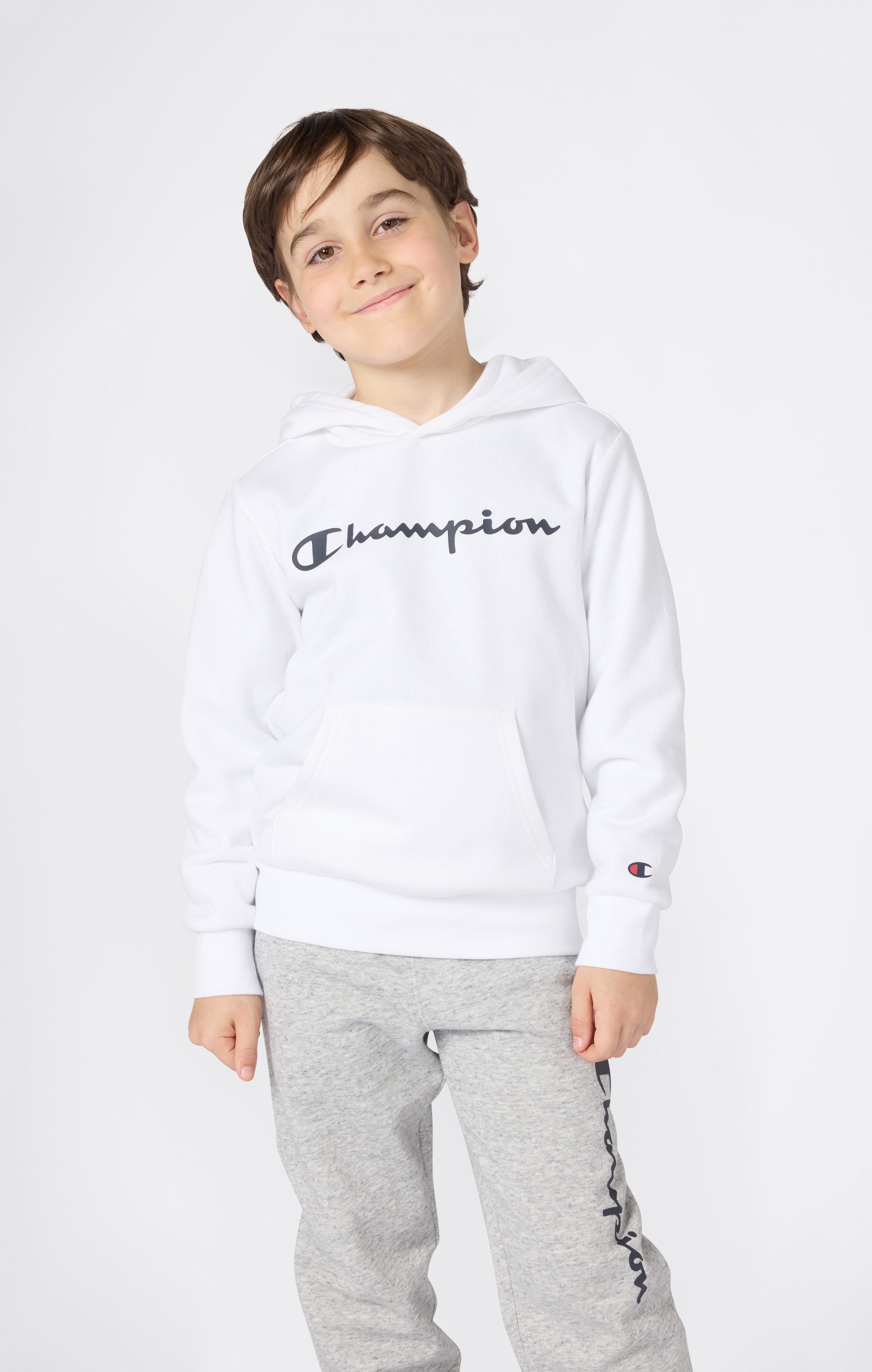 Champion Kapuzensweatshirt SPORTWEAR HOODIE Standard Fit für Kinder, mit Kängurutasche, ohne Verschluss, in normaler Länge