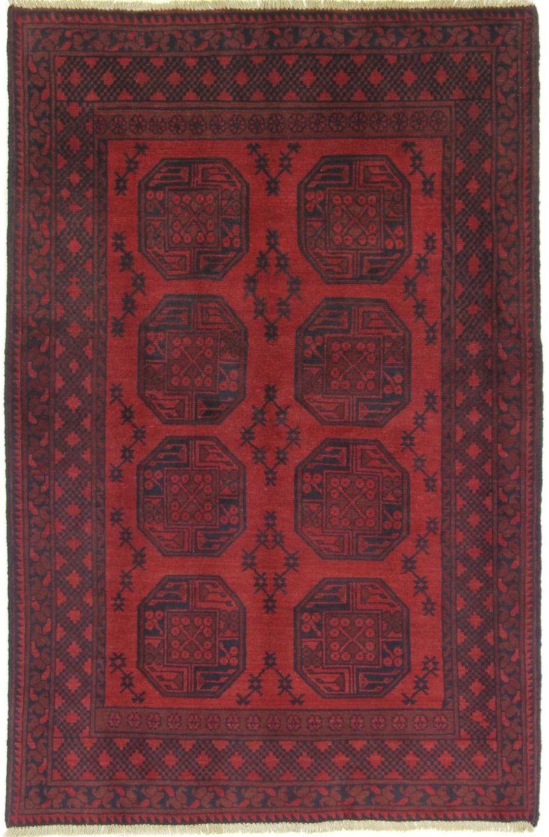 Orientteppich Afghan Akhche 122x192 Handgeknüpfter Orientteppich, Nain Trading, rechteckig, Höhe: 6 mm