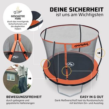 SportPlus Gartentrampolin SP-T-366, Ø 366 cm, Gartentrampolin, Ø 366 cm, bis 150 kg