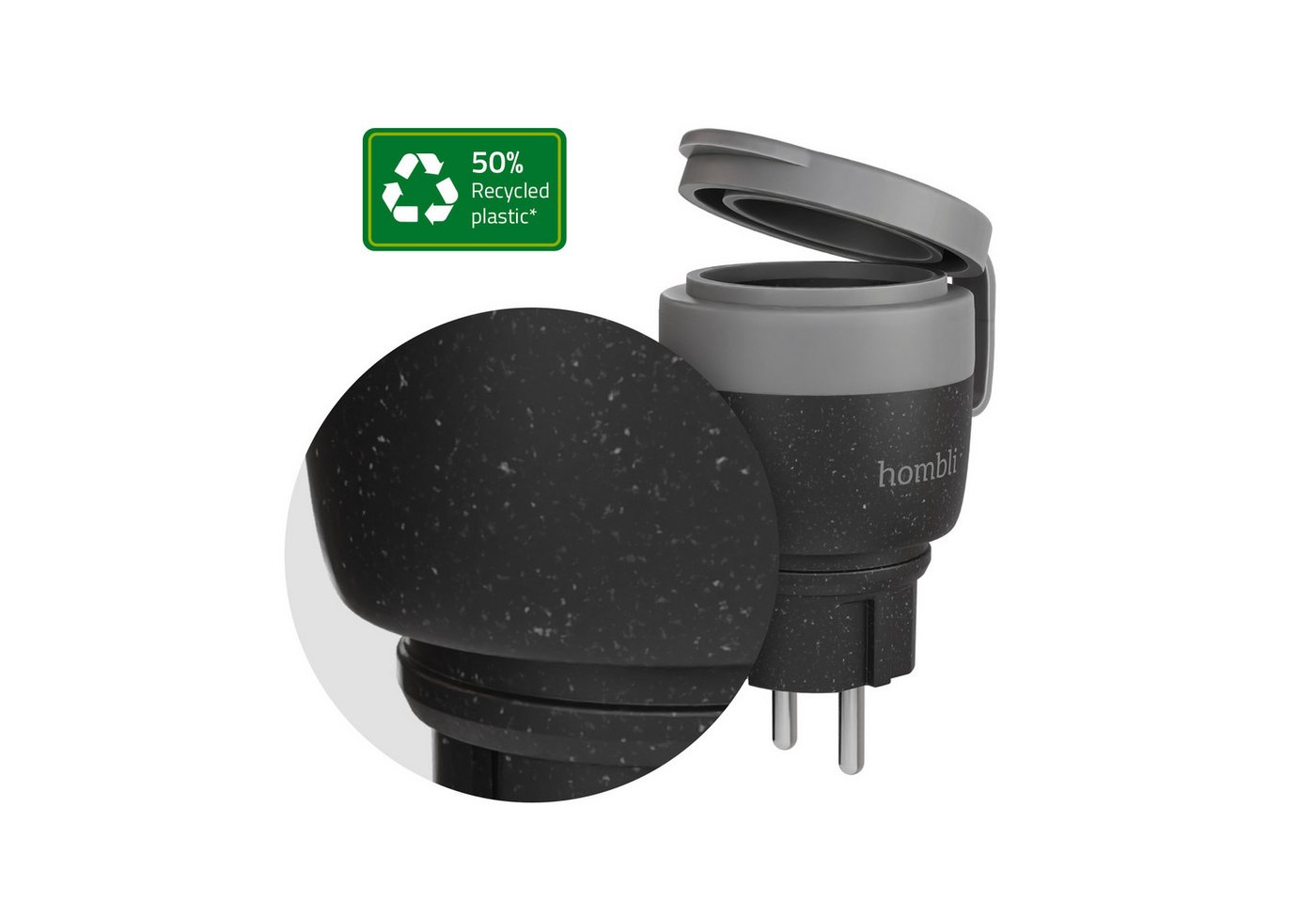 Thumbnail - Hombli WLAN-Steckdose Smarte Outdoor Steckdose V2, max. 3680 W, 1-St.