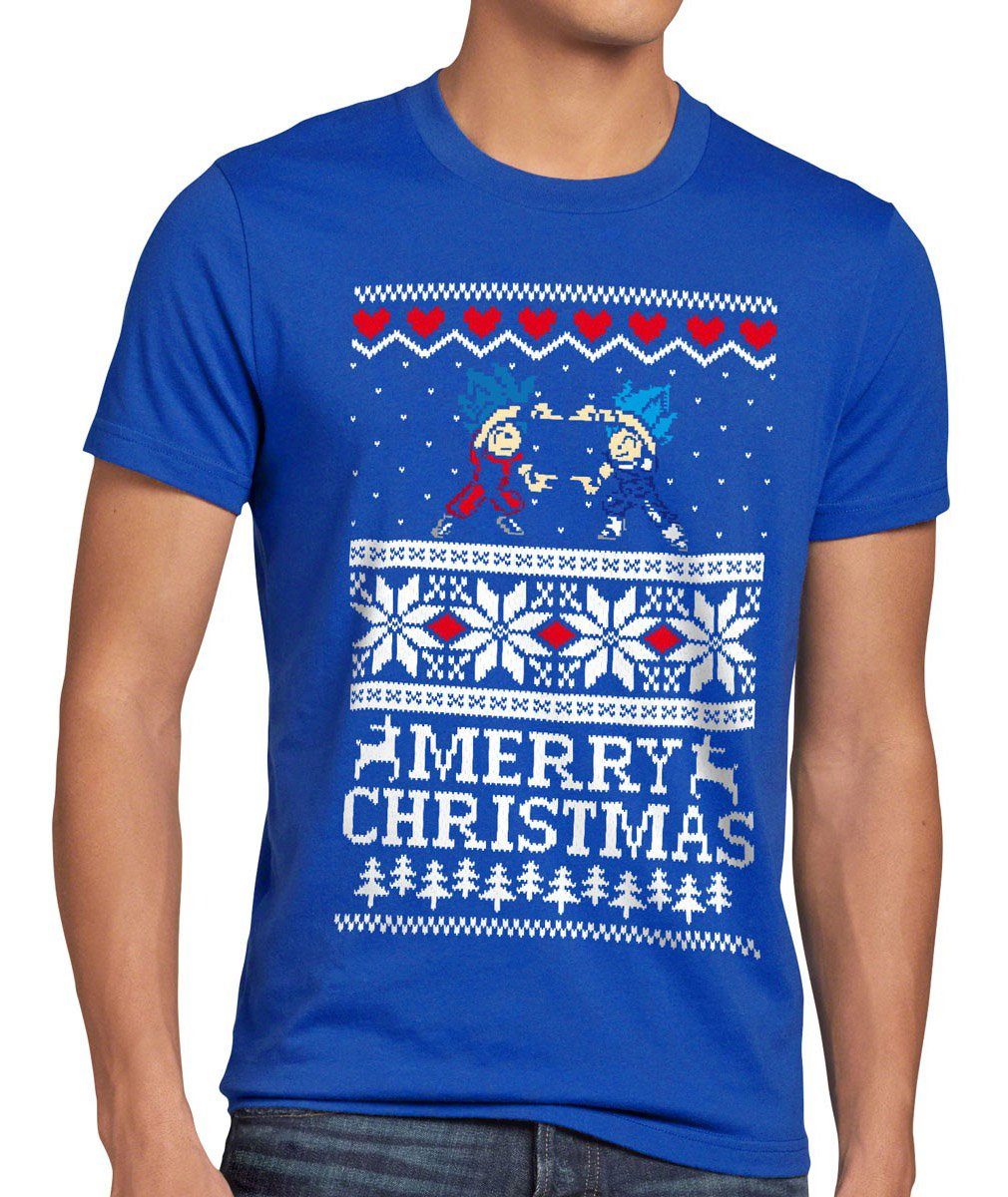 style3 T-Shirt Merry Christmas Goku Vegeta Weihnachten dragonball ugly sweater