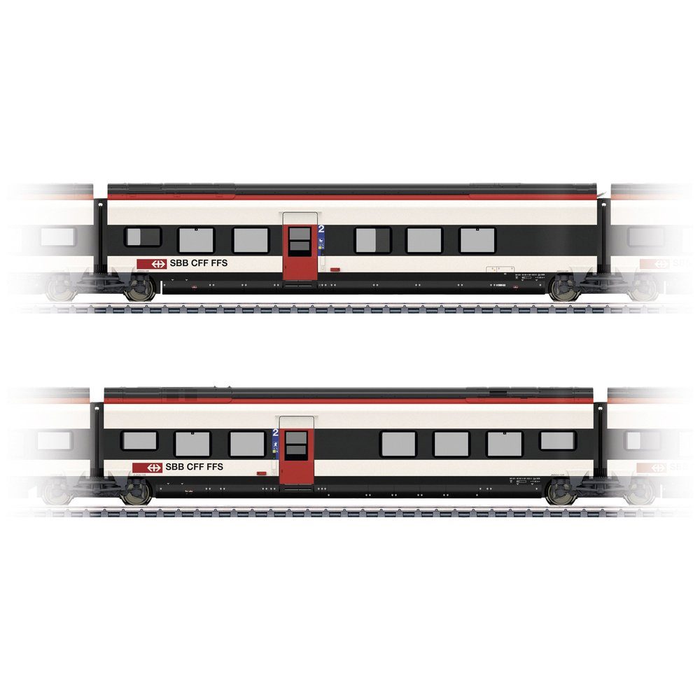 Märklin Personenwagen Märklin 43462 H0 Ergänzungsset 2 zu Giruno der SBB D(B9) 2.Klasse und