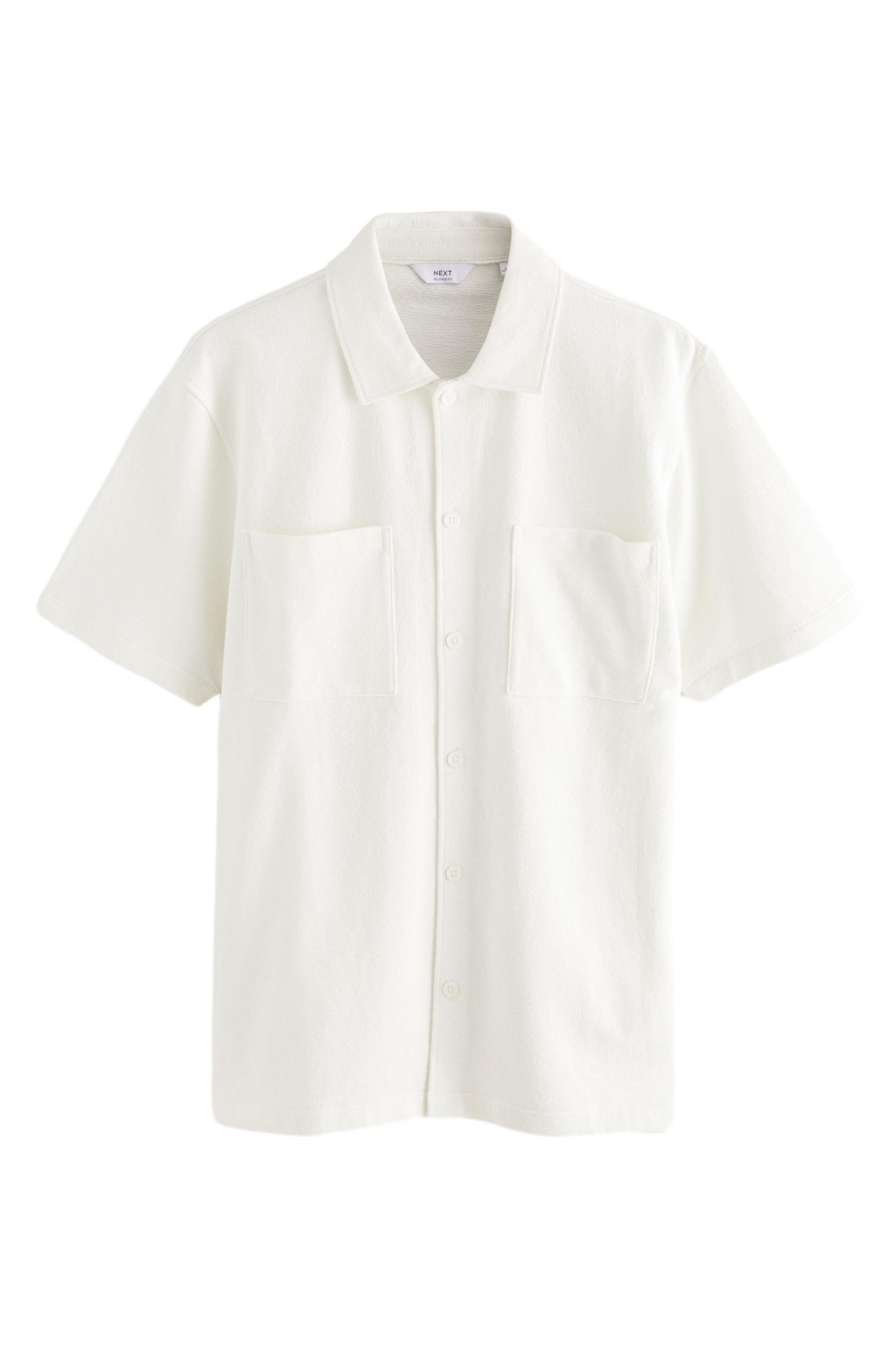 Next Kurzarmhemd Schweres strukturiertes Jerseyhemd 100 % Baumwolle (1-tlg) günstig online kaufen