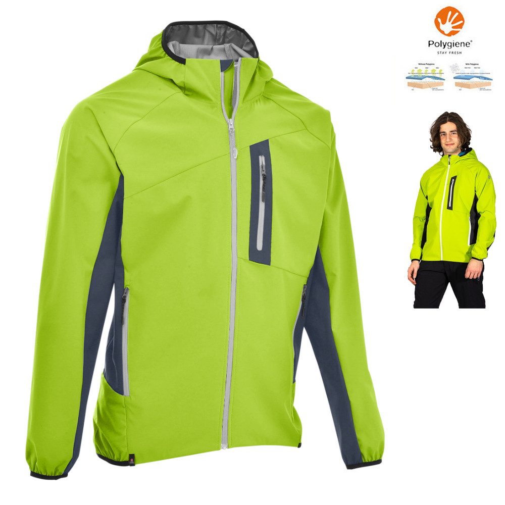 Maul Hardshelljacke Maul - Achenkopf ULTRA 2 wasserdichte Softshelljacke, grün