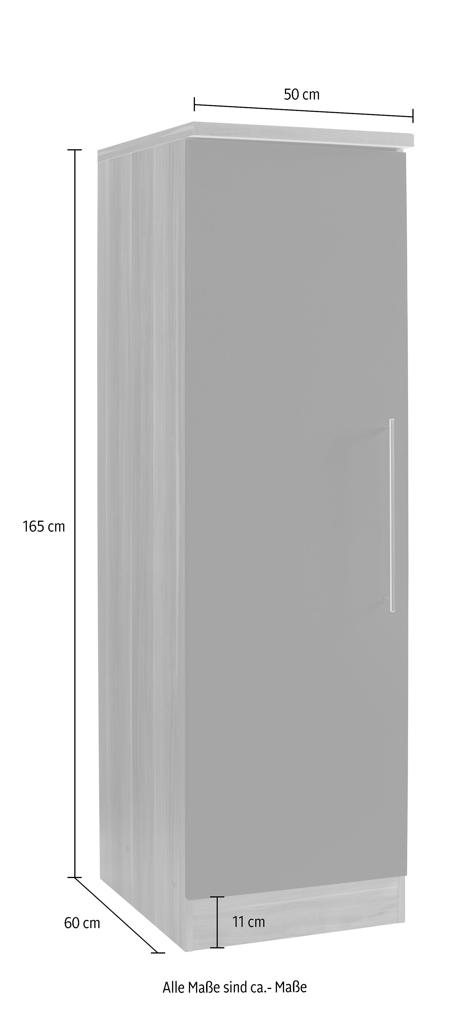 KOCHSTATION Seitenschrank KS-Samos 50 cm breit