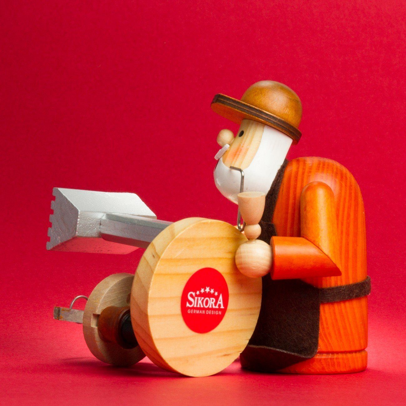 SIKORA Weihnachtsfigur RM-A Räuchermännchen aus Holz 3 Größen verschiedene Motive