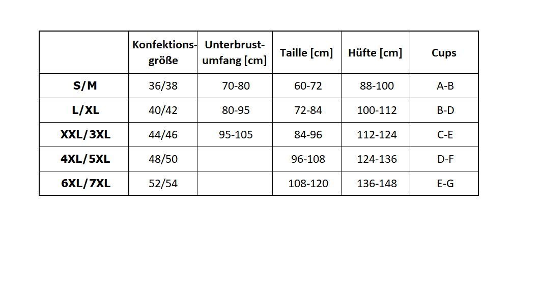 Passion North schwarz in brustfrei Body Übergrößen Ouvert-Body