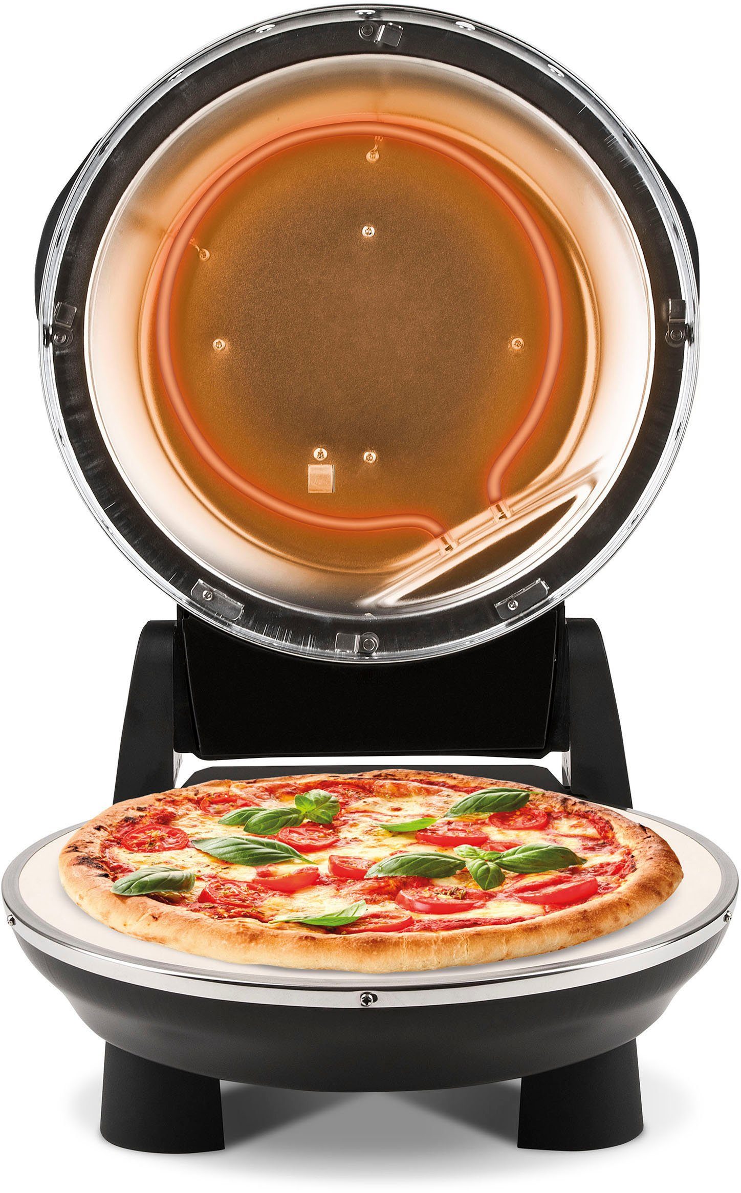 G1003210 mit schwarz, Napoletana feuerfesten Pizzaofen Grad G3Ferrari bis Pizzasteinen 400 2