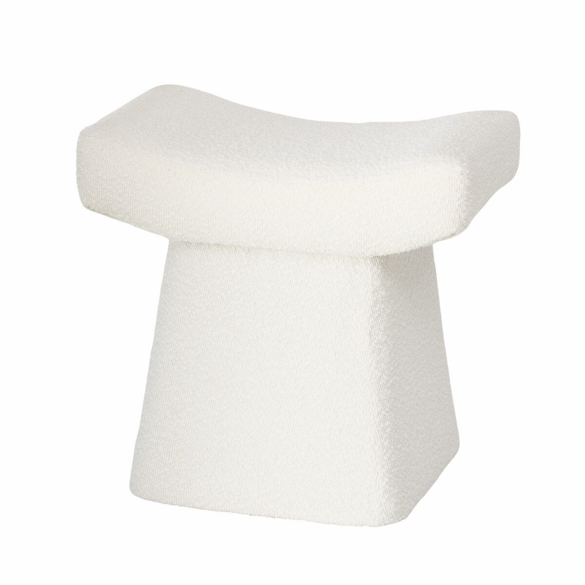 BOLTZE GRUPPE GmbH Polsterhocker Hocker mit Plüschbezug LIDAL, Höhe 45 cm (1 Stk., Sitzhocker), funktional