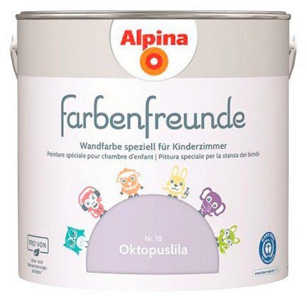 Alpina Wandfarbe Alpina 2,5 L. Farbenfreunde, Oktopuslila No. 18