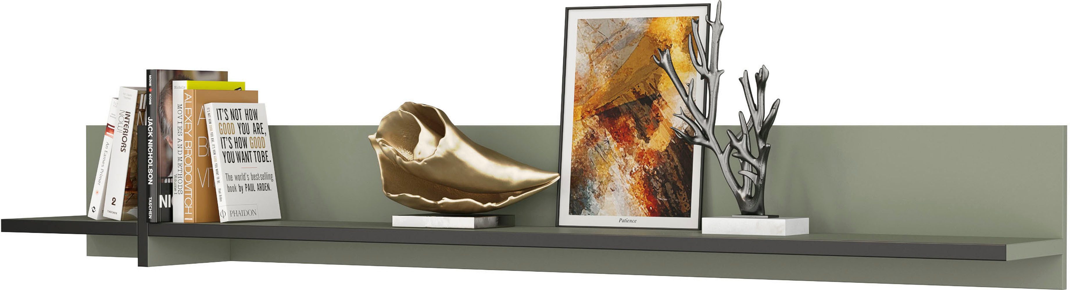 OTTO home Wandboard Cross,Breite 180 cm, moderne Wandregal, Hängeregal mit viel Stauraum