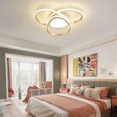 Daskoo Deckenleuchten 50W Modern LED Deckenlampe mit Fernbedienung Dimmbar Wohnzimmer, LED fest integriert, Warmweiß/Neutralweiß/Kaltweiß, LED Deckenleuchte