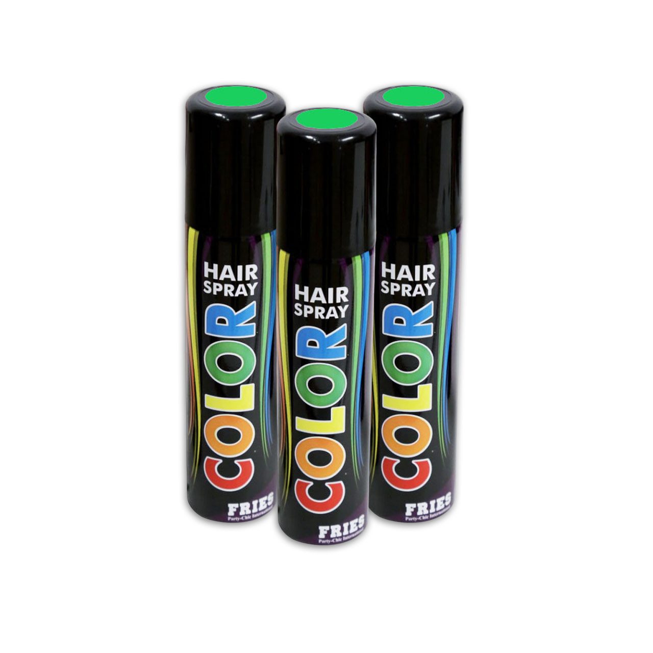 Fries Haarfarbe FRIES Color-Haarspray grün 3er Set je 100ml