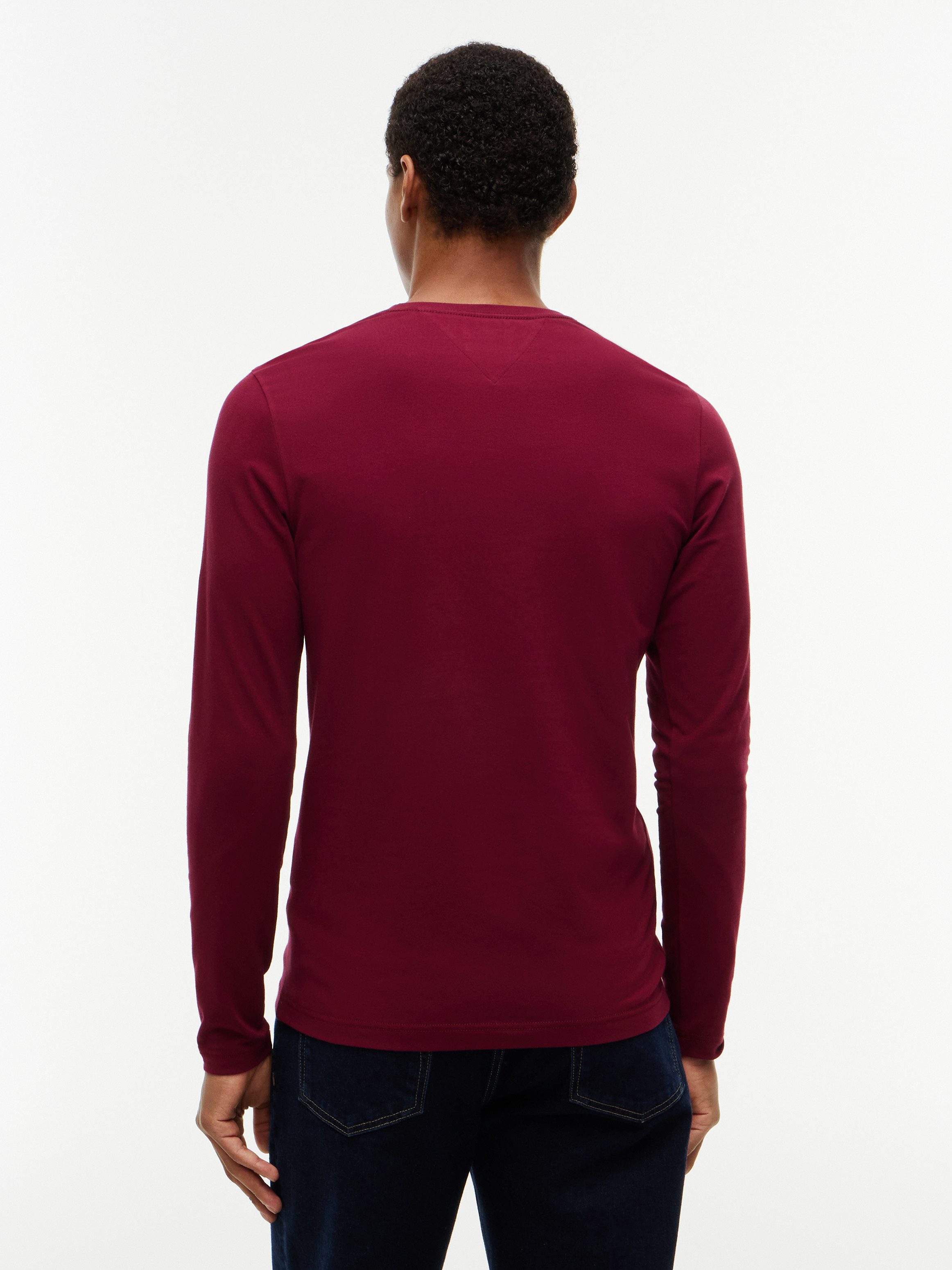 Tommy Hilfiger Langarmshirt STRETCH SLIM FIT LONG SLEEVE aus Baumwollstretch – Bild 4 von 5