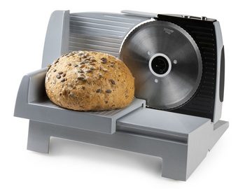 Domo Allesschneider, 100 W, Brot & Wurst-Schneider Aufschnitt-Maschine Wellenschliff Messer Ø19cm