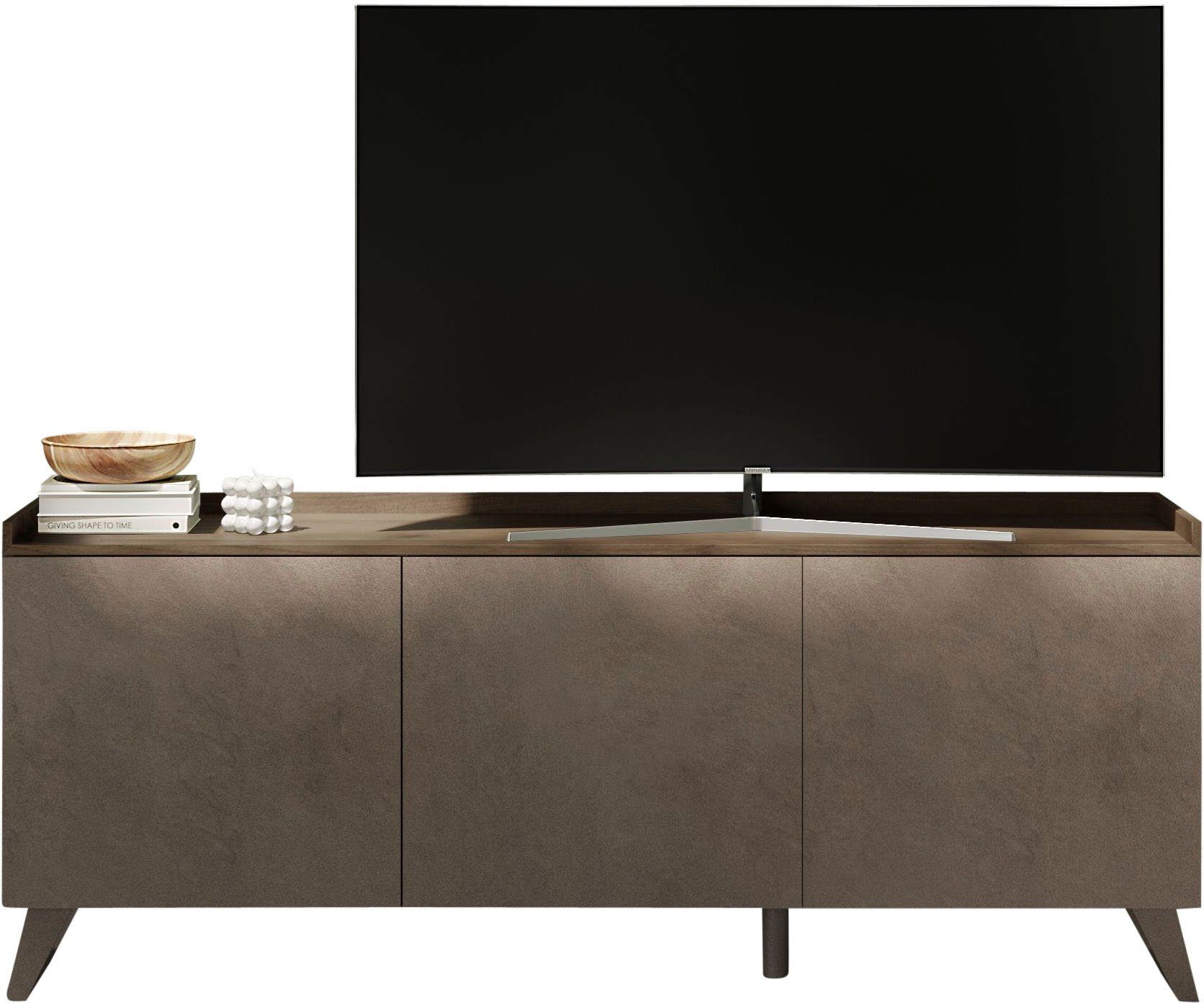 Lowboard Tray, Breite 181 cm, TV-Bank mit 3 Türen