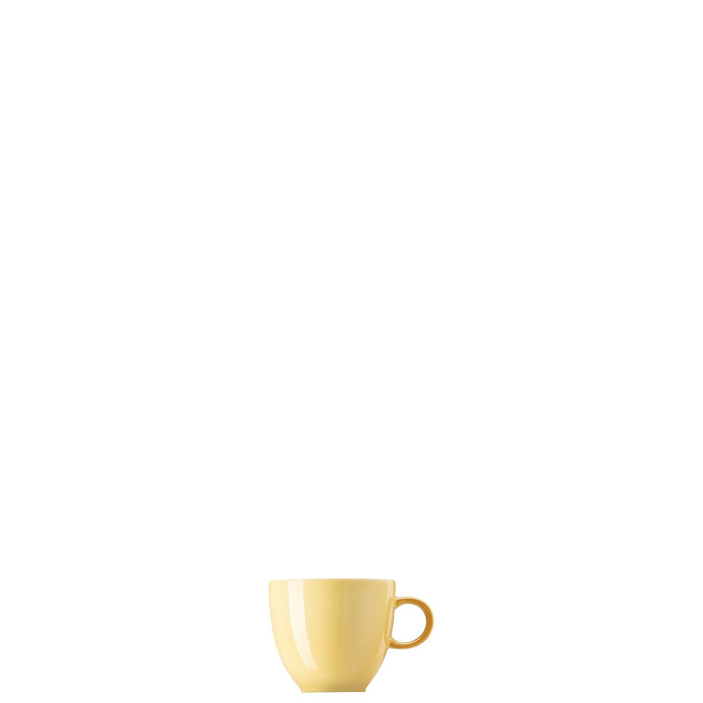 Thomas Espresso Sunny Tasse Soft Mokka-Obertasse, Day Porzellan Yellow Porzellan