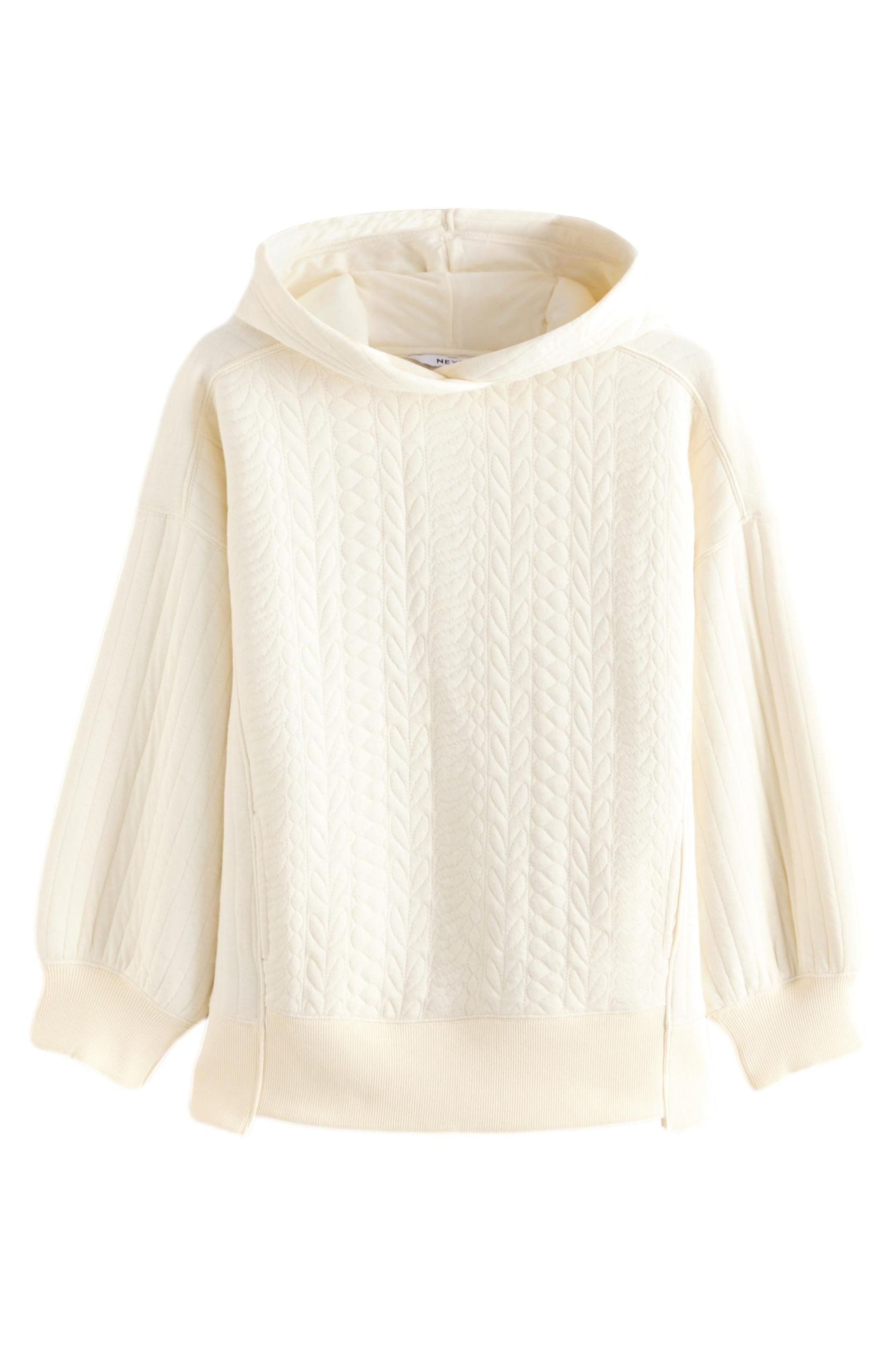 Next Kapuzensweatshirt Gestepptes Kapuzensweatshirt in gewaschener günstig online kaufen