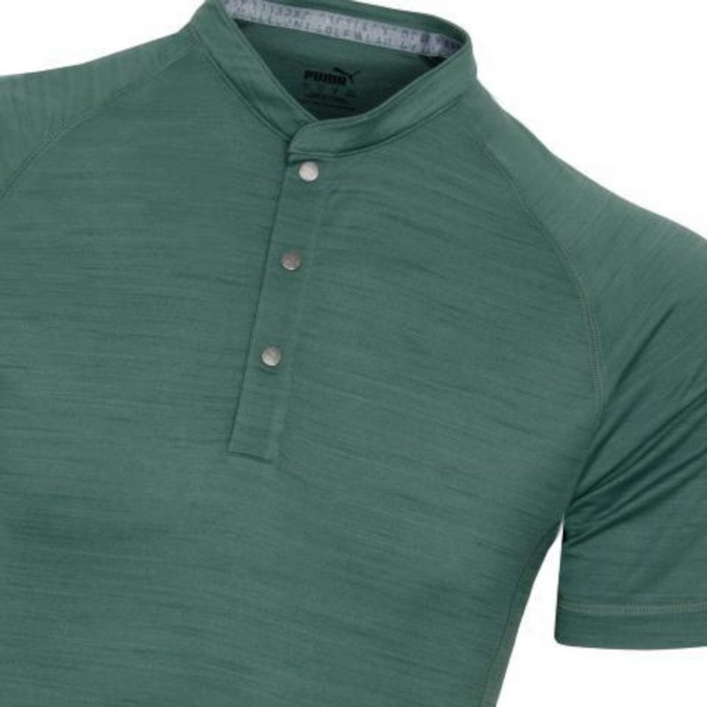 PUMA Poloshirt Puma Golf Polo EGW Cloudspun Matt Henley Grün Herren