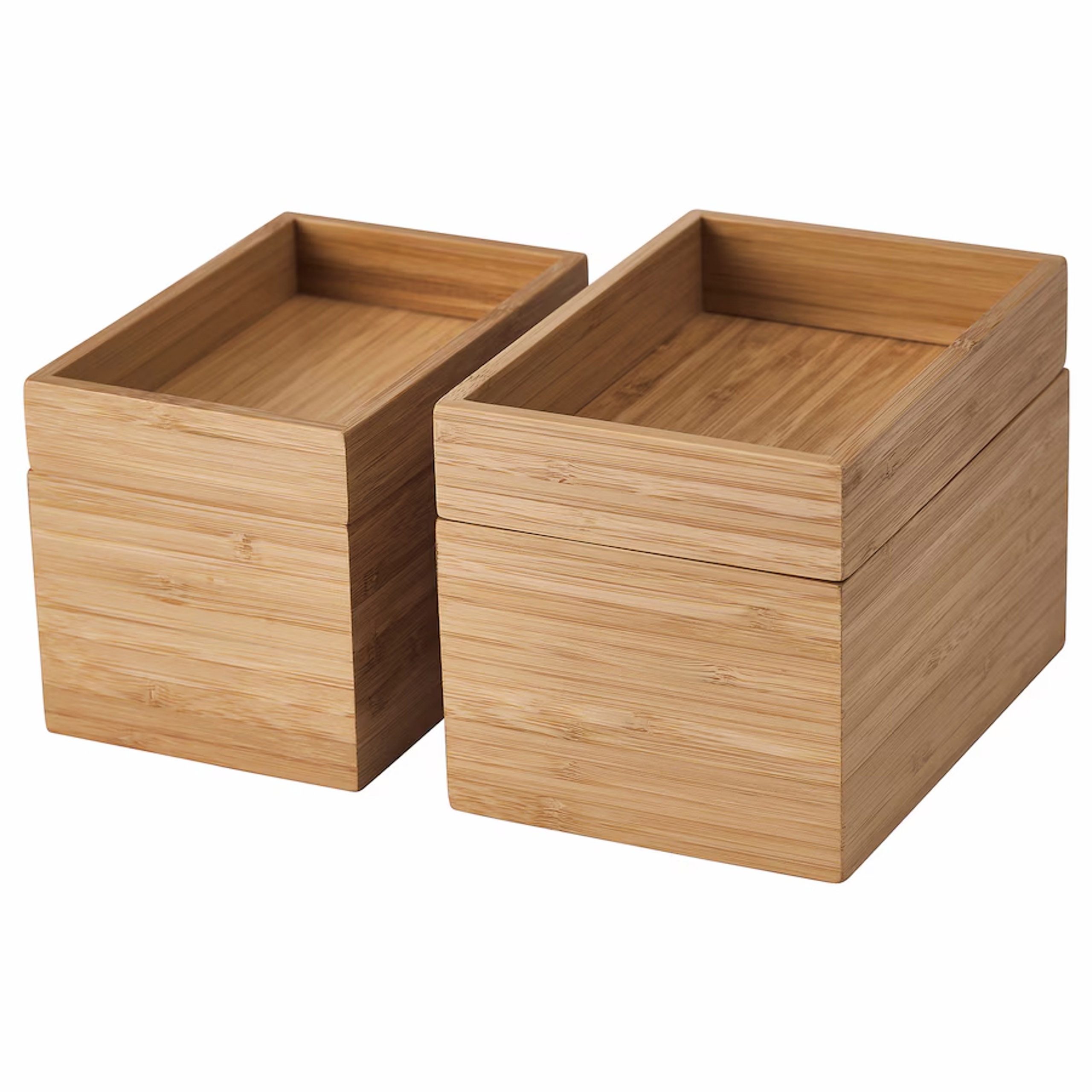 IKEA Allzweckkiste DRAGAN Bambus Box,Organizer für Badezimmer Set 4 Stück IKEA