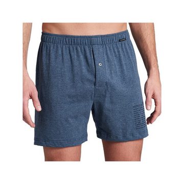 Schiesser Shorts blau regular (1-tlg)